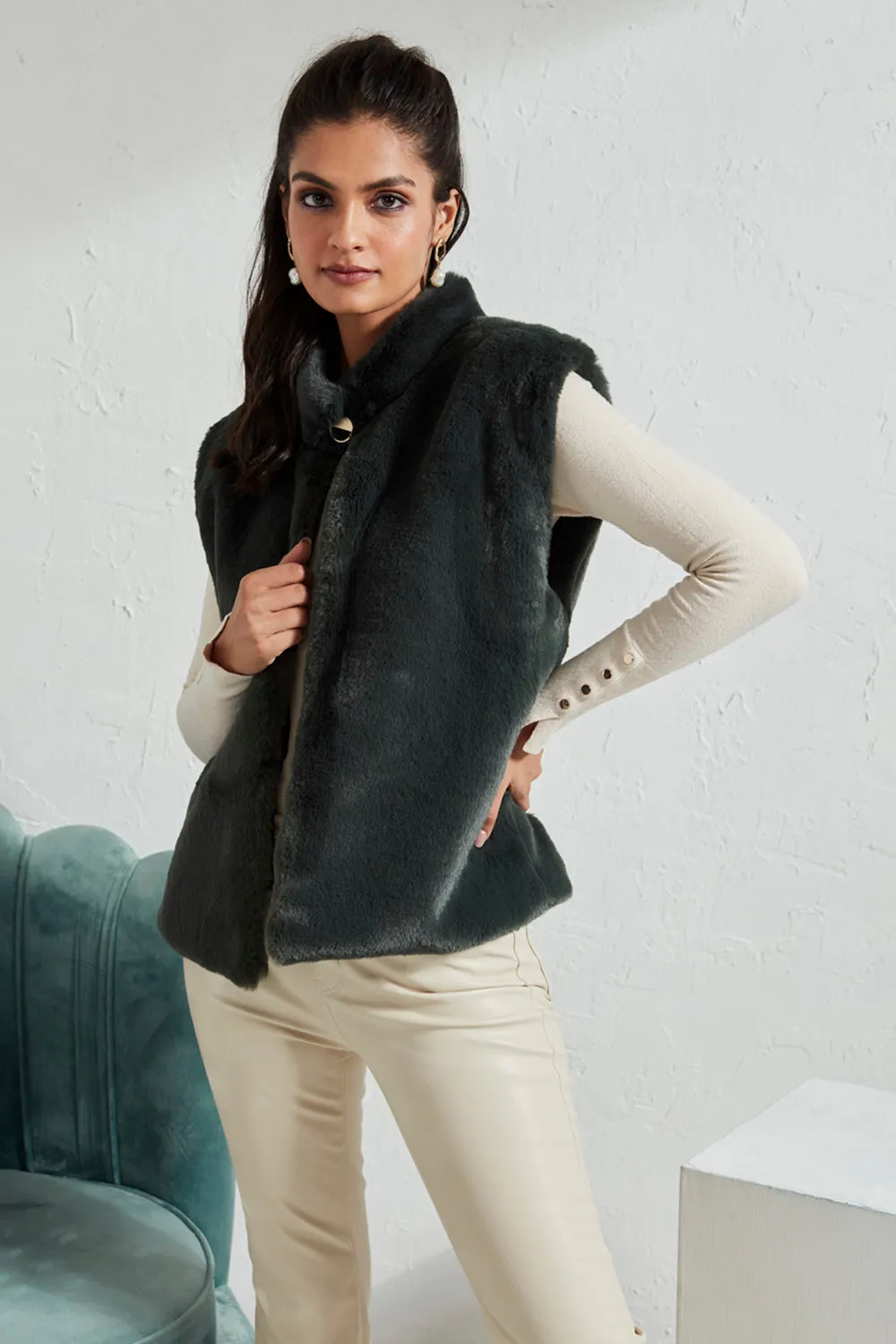 Mock Collar Jacket