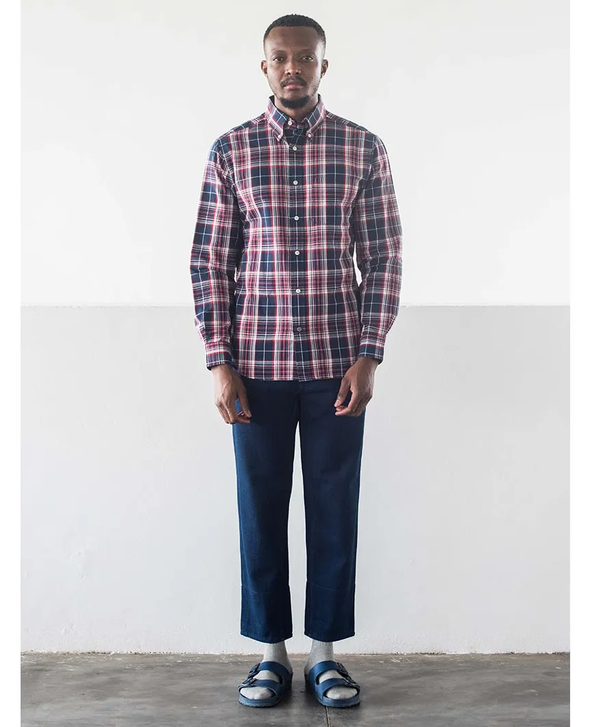 N°5 Classic Buttondown Collar LS Navy