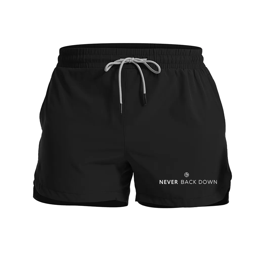 Never Back Down Graphic Shorts