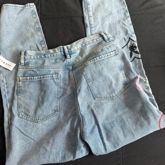 NWT Playboy Baggy Bunny Heart Jeans