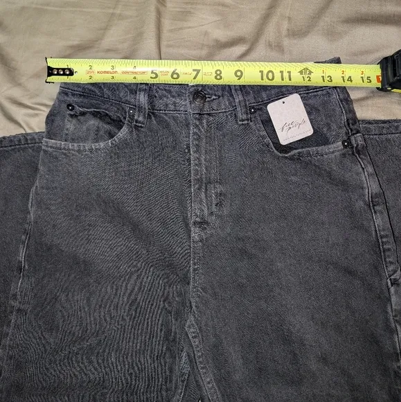 NWT | We The Free | Size 26 | Black Tinsley Baggy High Rise Straight Leg Jeans