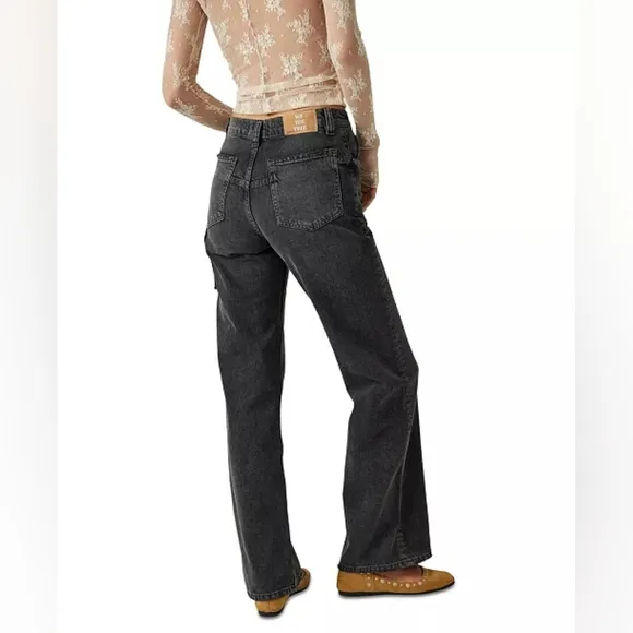 NWT | We The Free | Size 26 | Black Tinsley Baggy High Rise Straight Leg Jeans