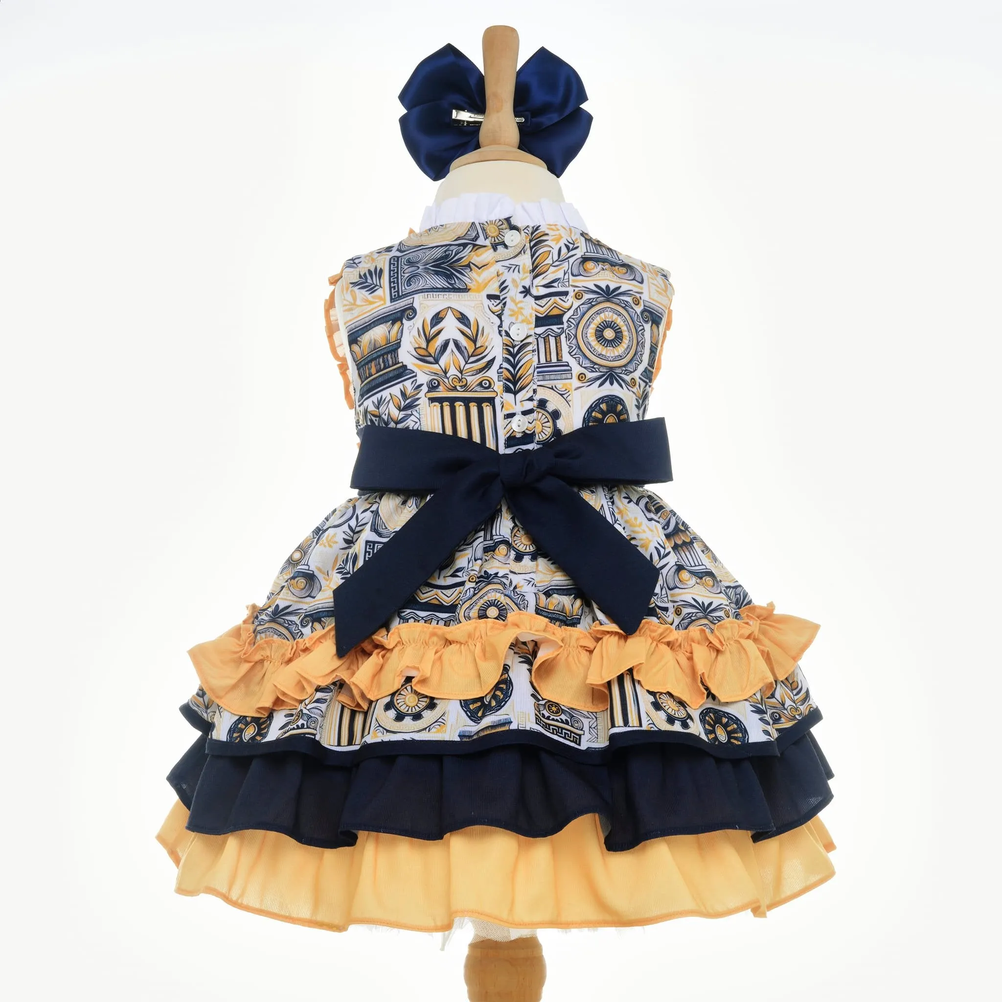 Ocean Baby Spanish Style Puffball Grecian Dress (18M-12Yrs)