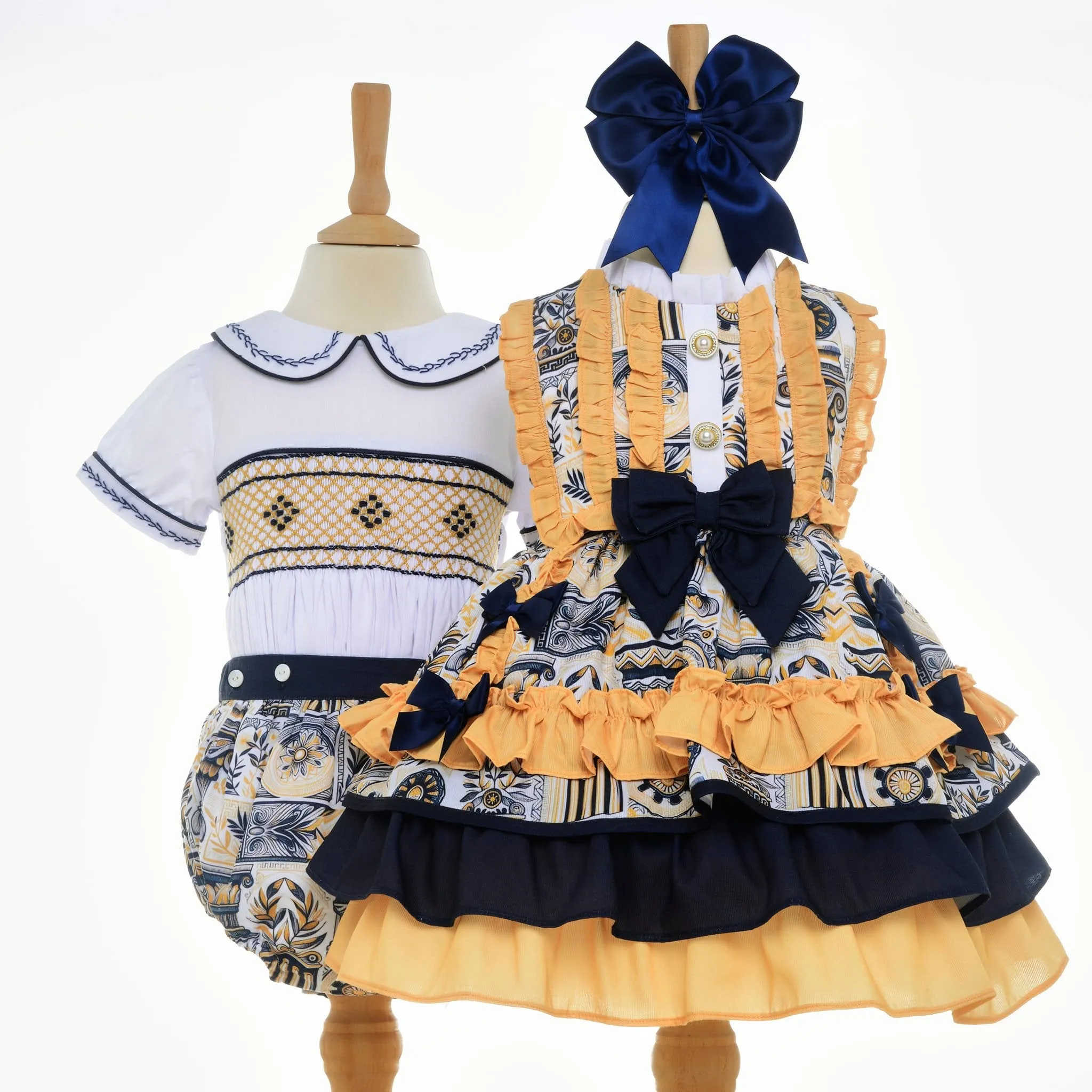 Ocean Baby Spanish Style Puffball Grecian Dress (18M-12Yrs)
