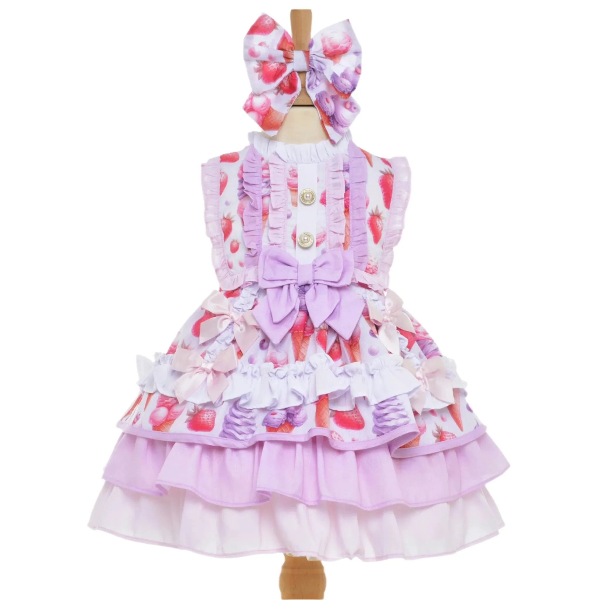 Ocean Baby Spanish Style Puffball Ice Cream Dress (3M-12Yrs)