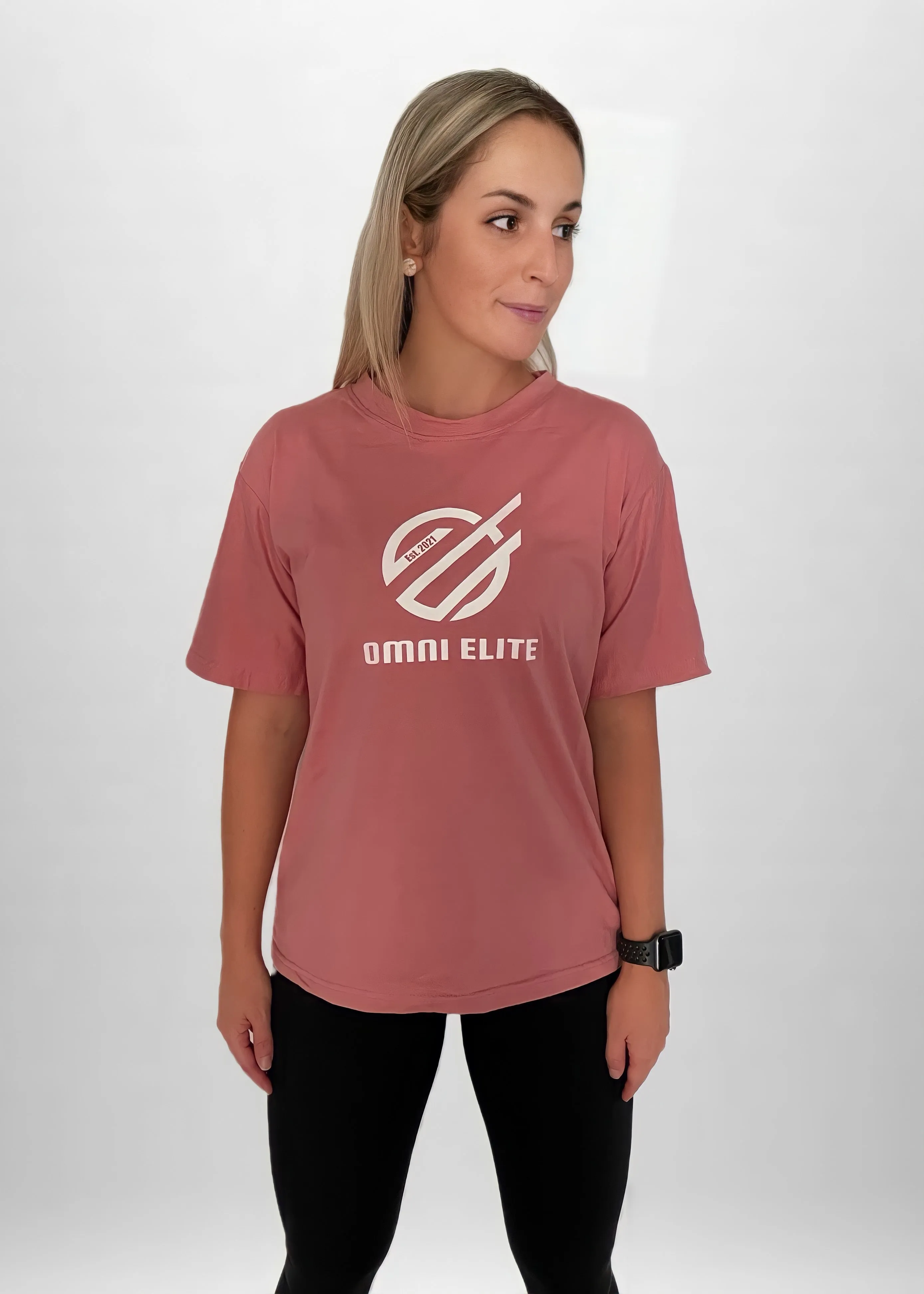 OMNI ORIGINAL WOMENS TEE  in Salmon