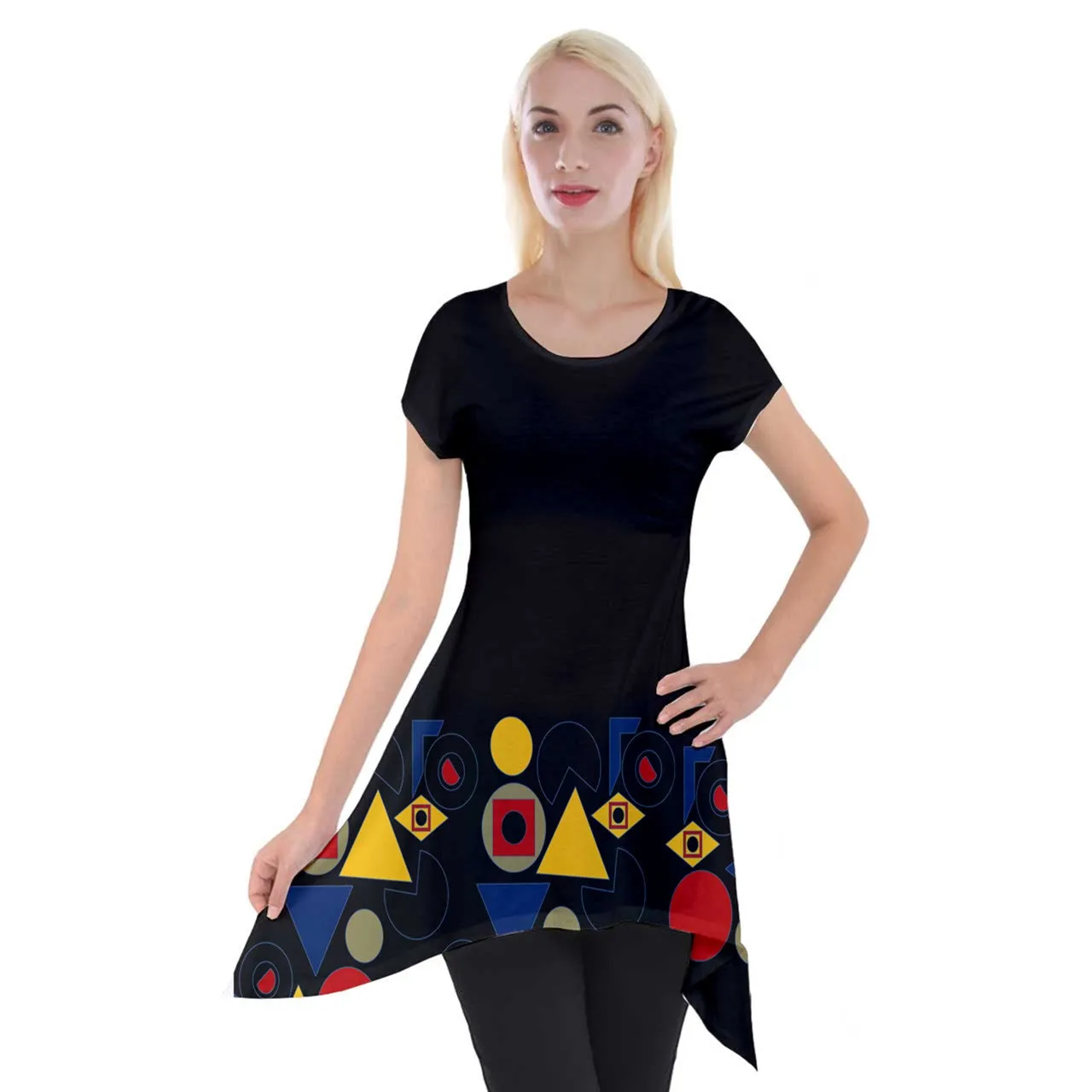 Origen Destination Short Sleeve Side Drop Tunic