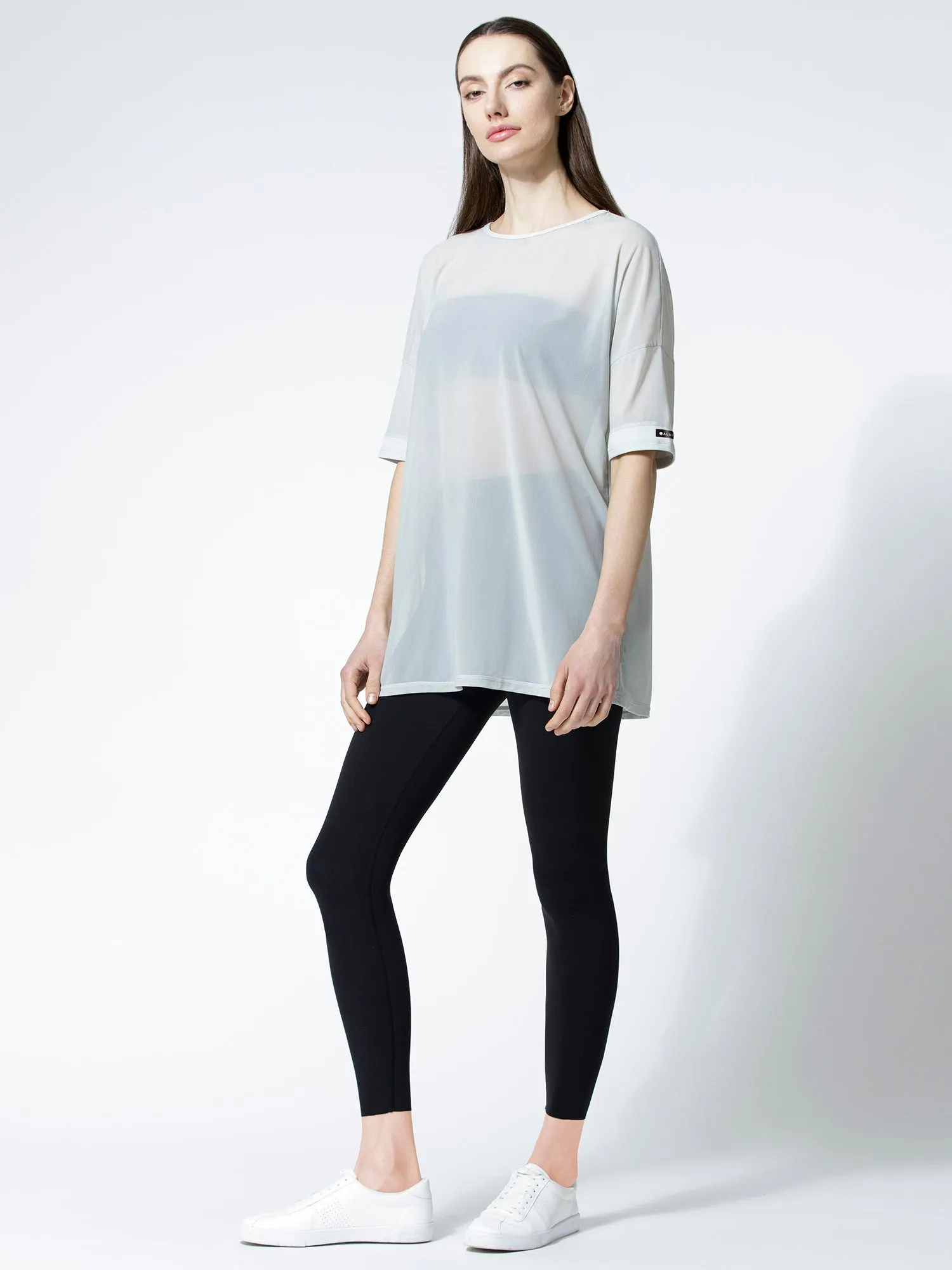 OVERSIZED MESH TEE, SEASALT