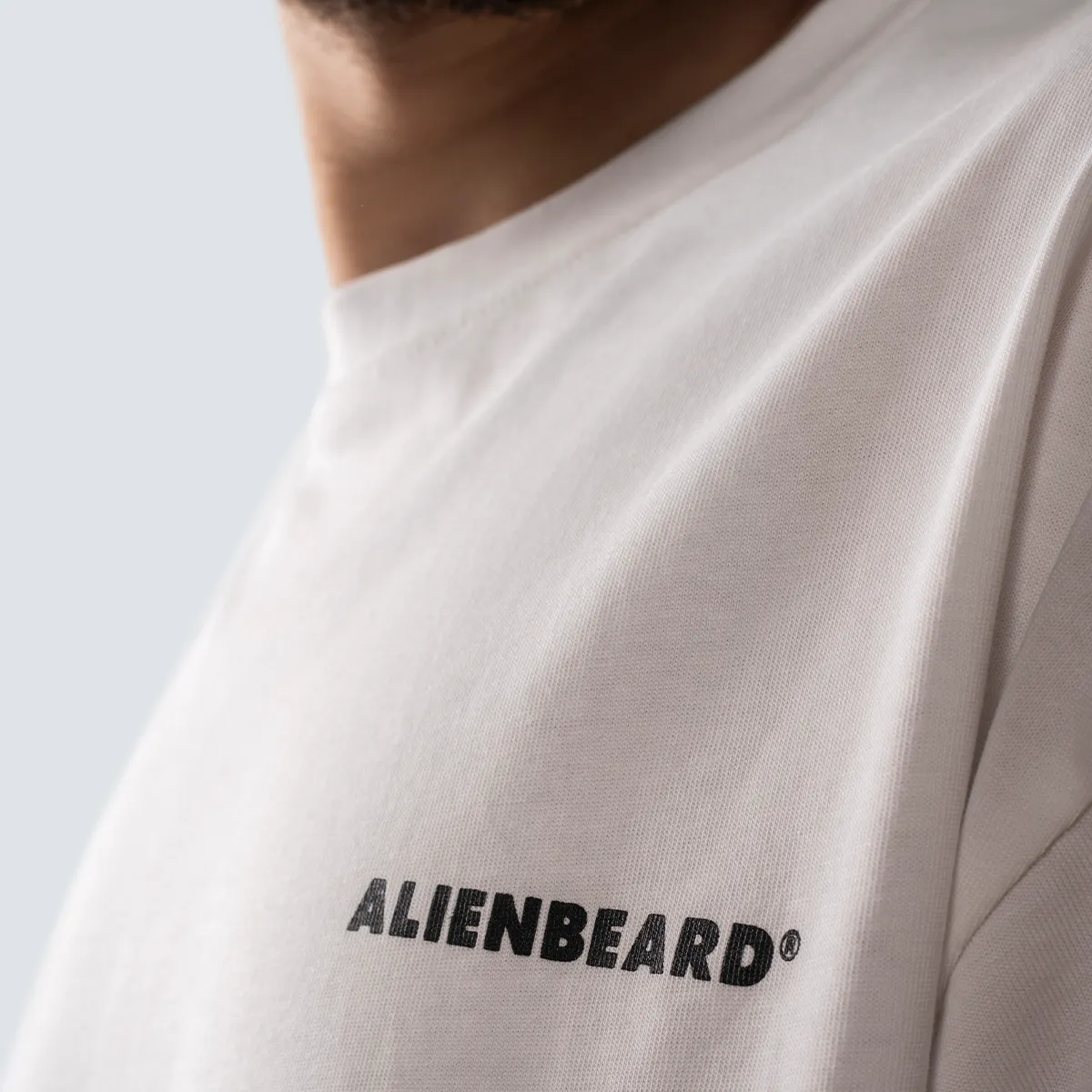 Oversized Split Tee . White