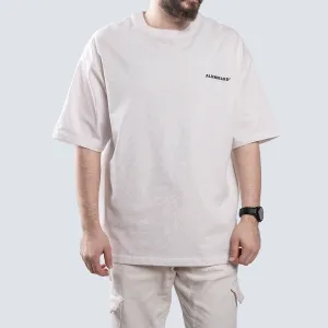 Oversized Split Tee . White