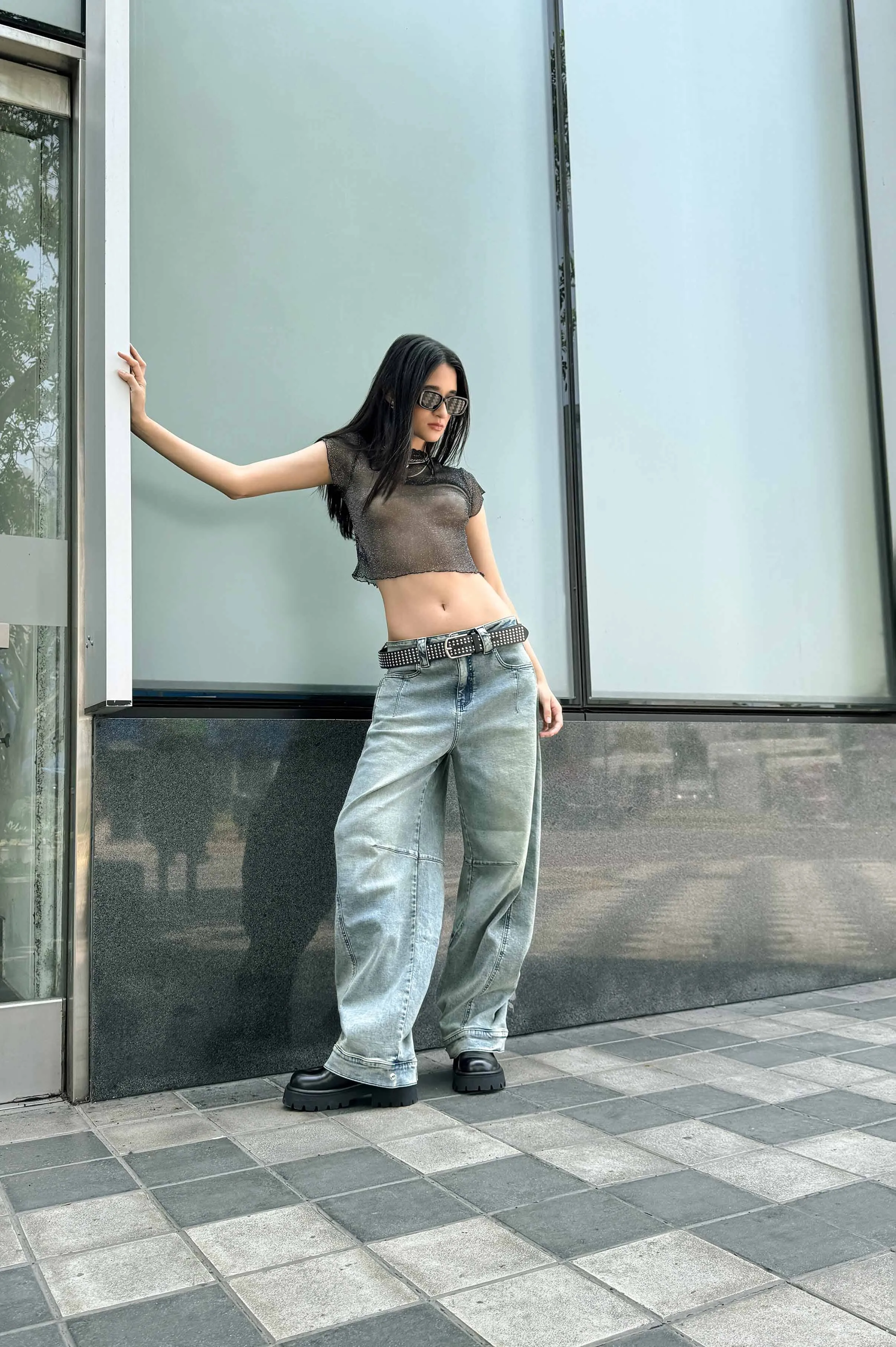 Pantalón Denim Baggy Evenes