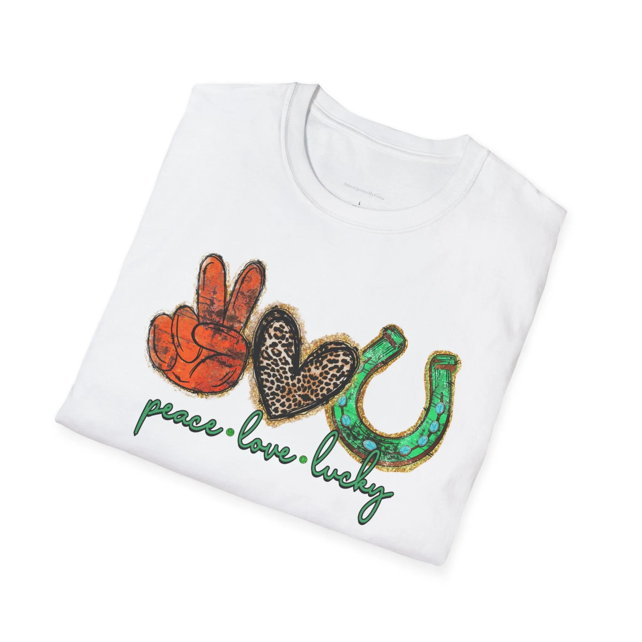 Peace Love Lucky Softstyle T-Shirt