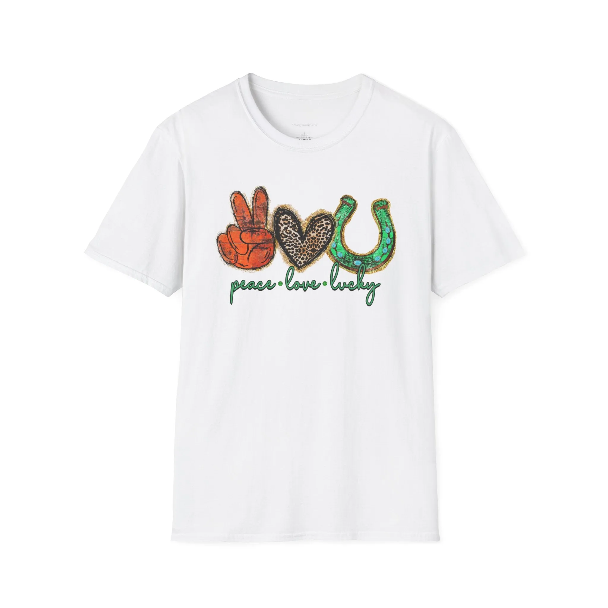 Peace Love Lucky Softstyle T-Shirt