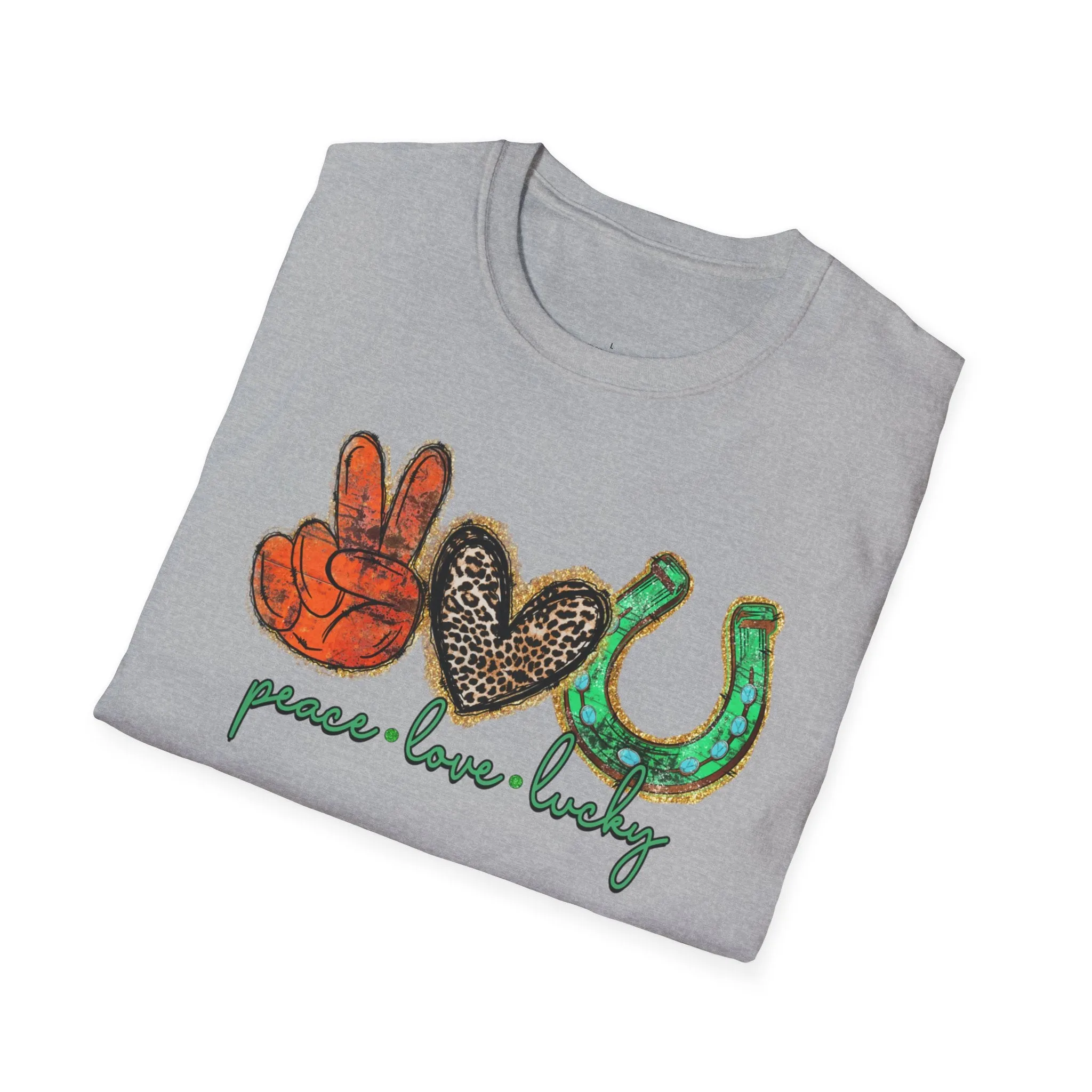 Peace Love Lucky Softstyle T-Shirt