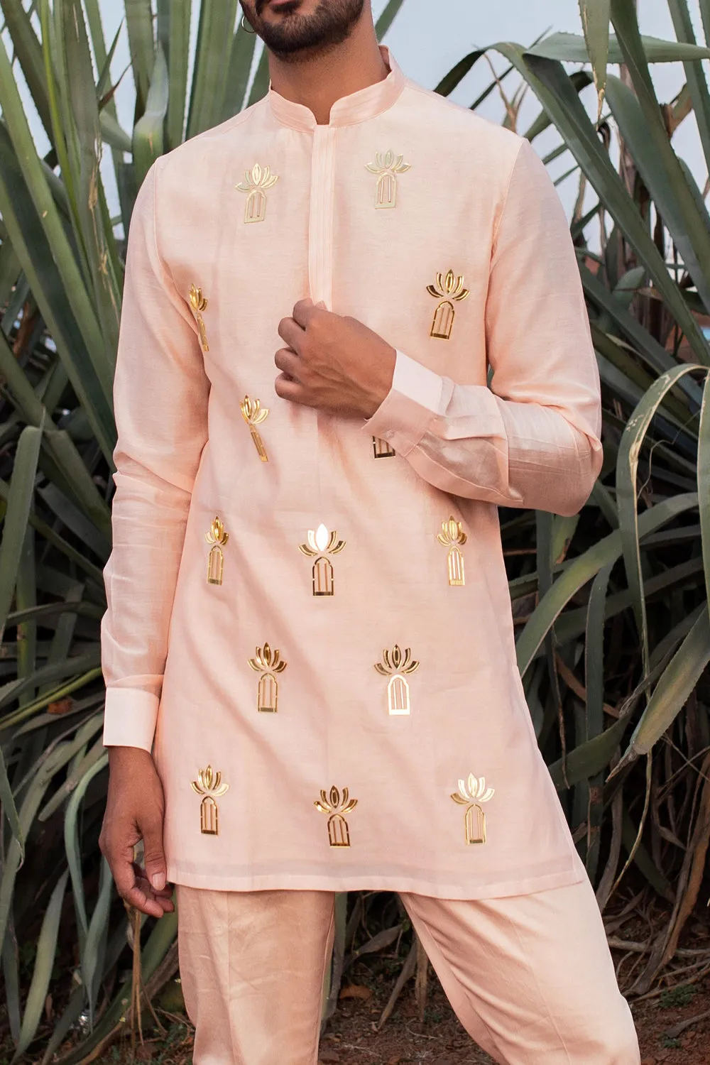 Peach Palace Short Kurta Sets