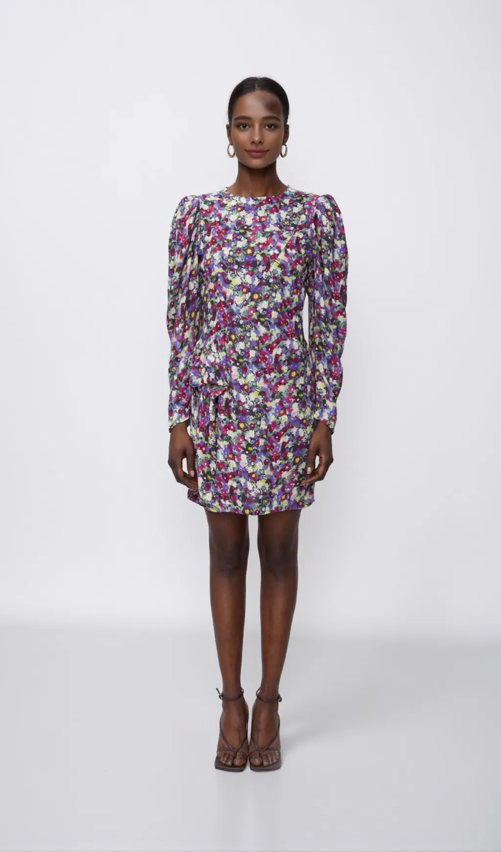 phoenix floral patterned mini dress