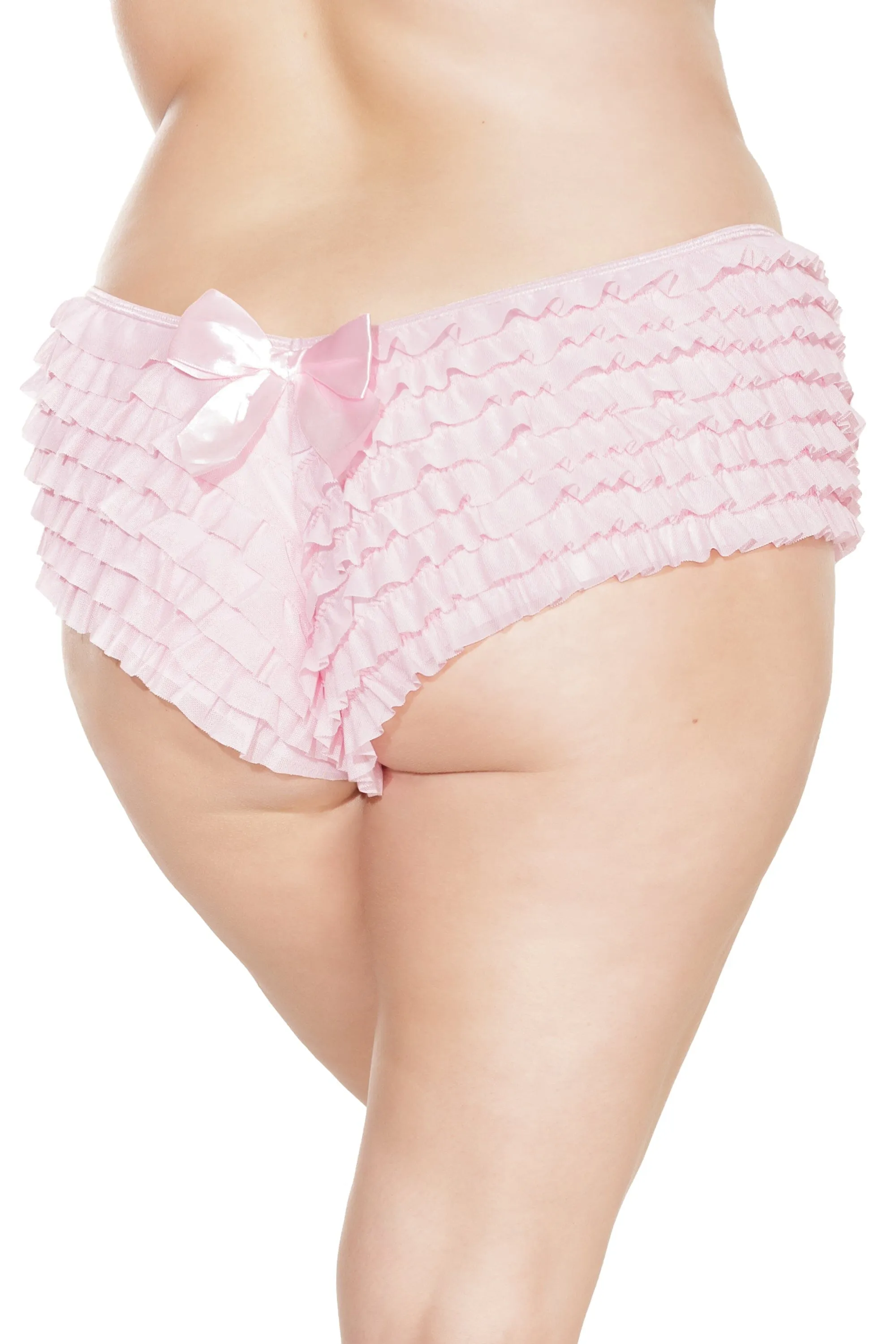Pink Ruffle Shorts | Plus Size