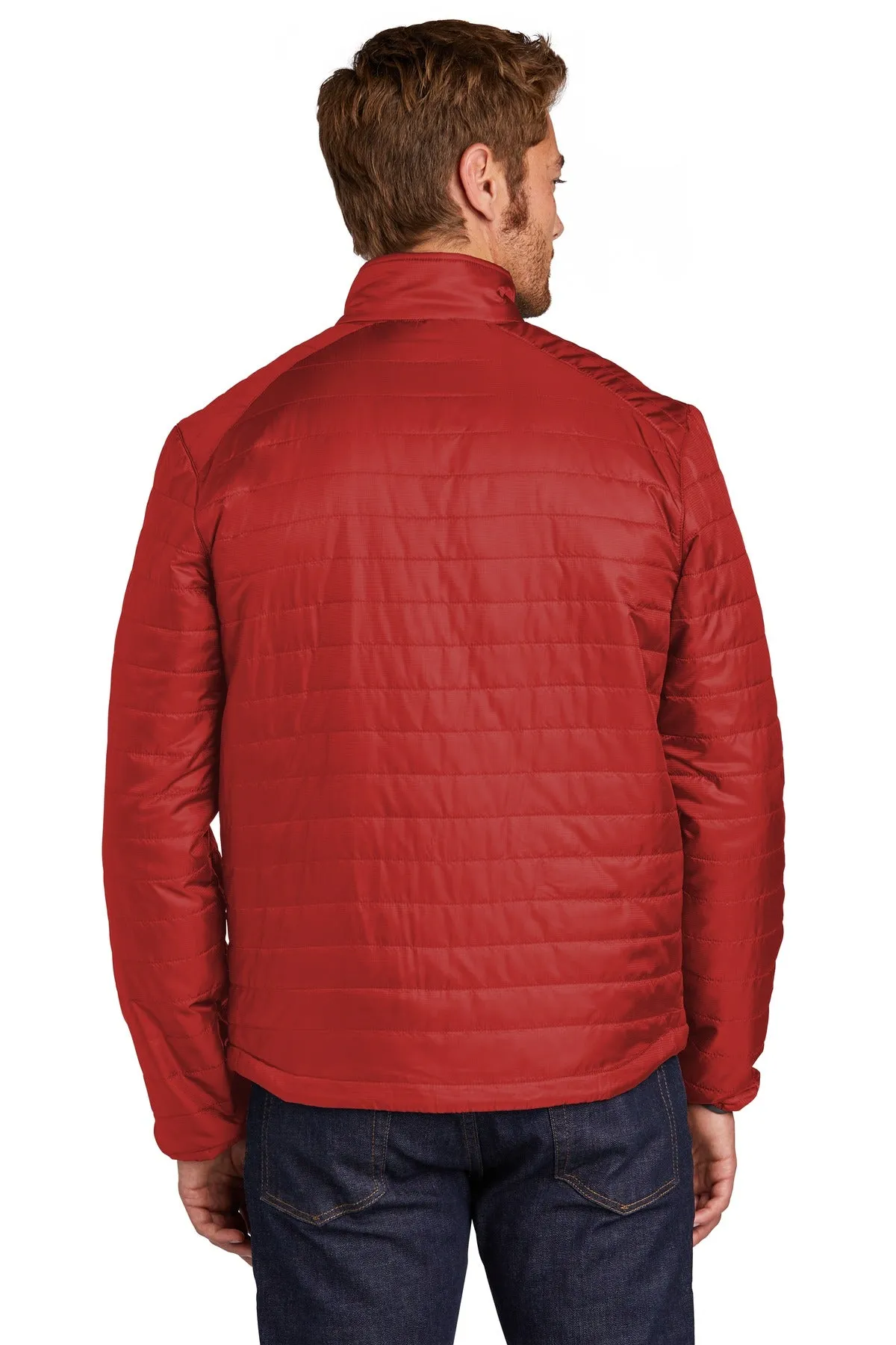 Port Authority  Packable Puffy Jacket J850 Fire Red/ Graphite