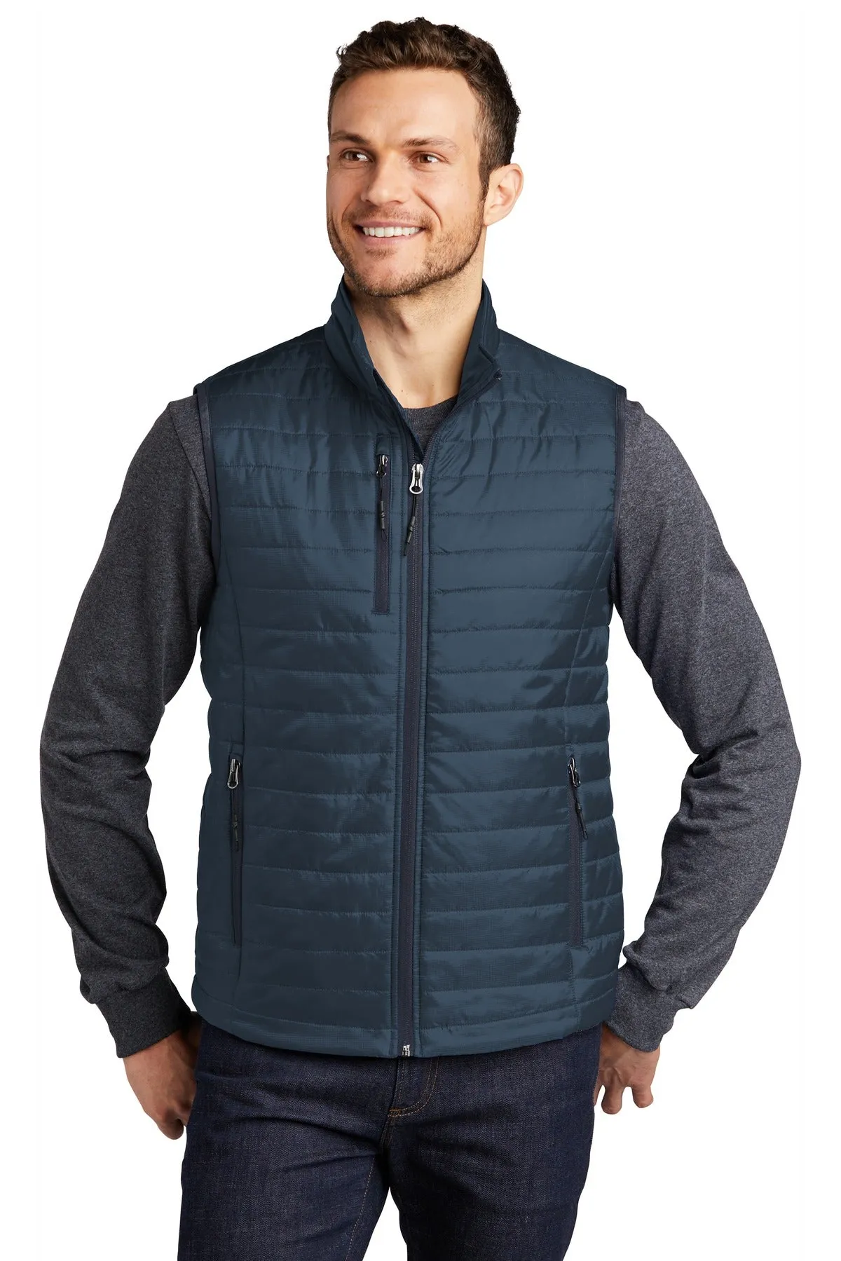 Port Authority  Packable Puffy Vest J851 Regatta Blue/ River Blue Navy