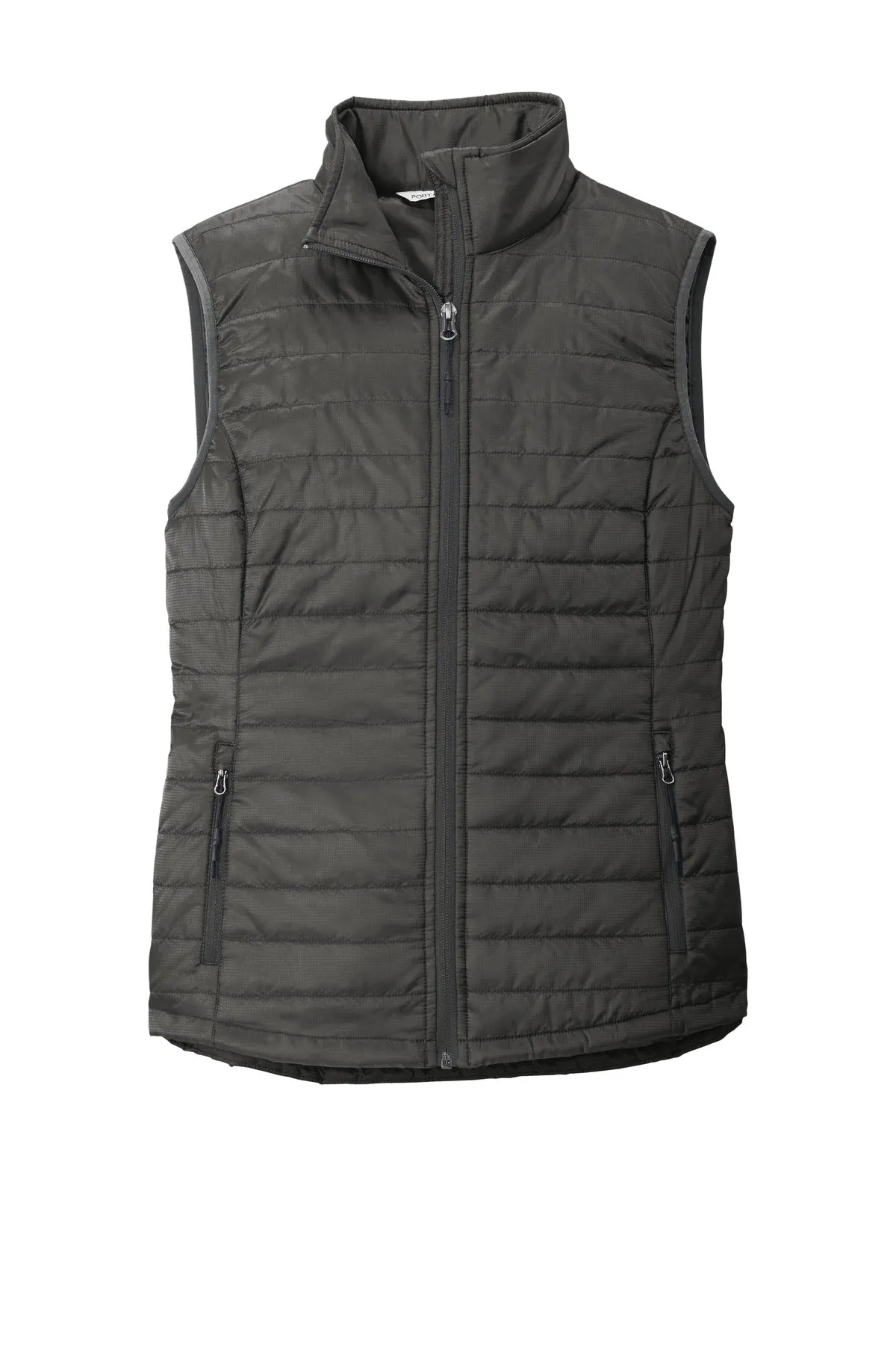 Port Authority  Women's Packable Puffy Vest L851 Sterling Grey/ Graphite