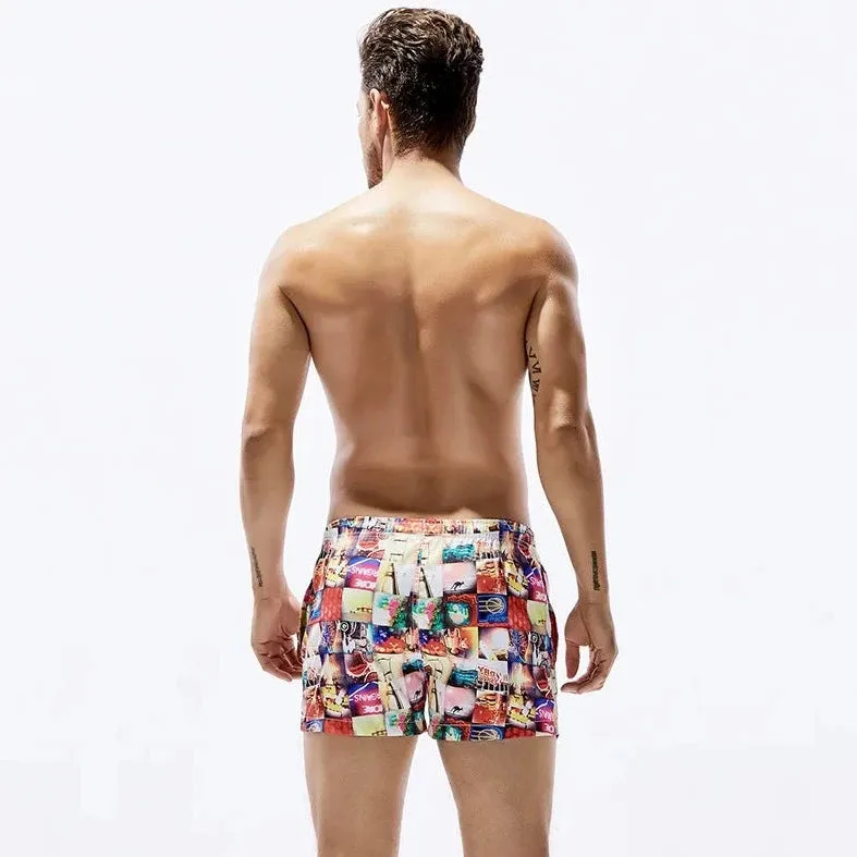 Postcard Grid Board Shorts