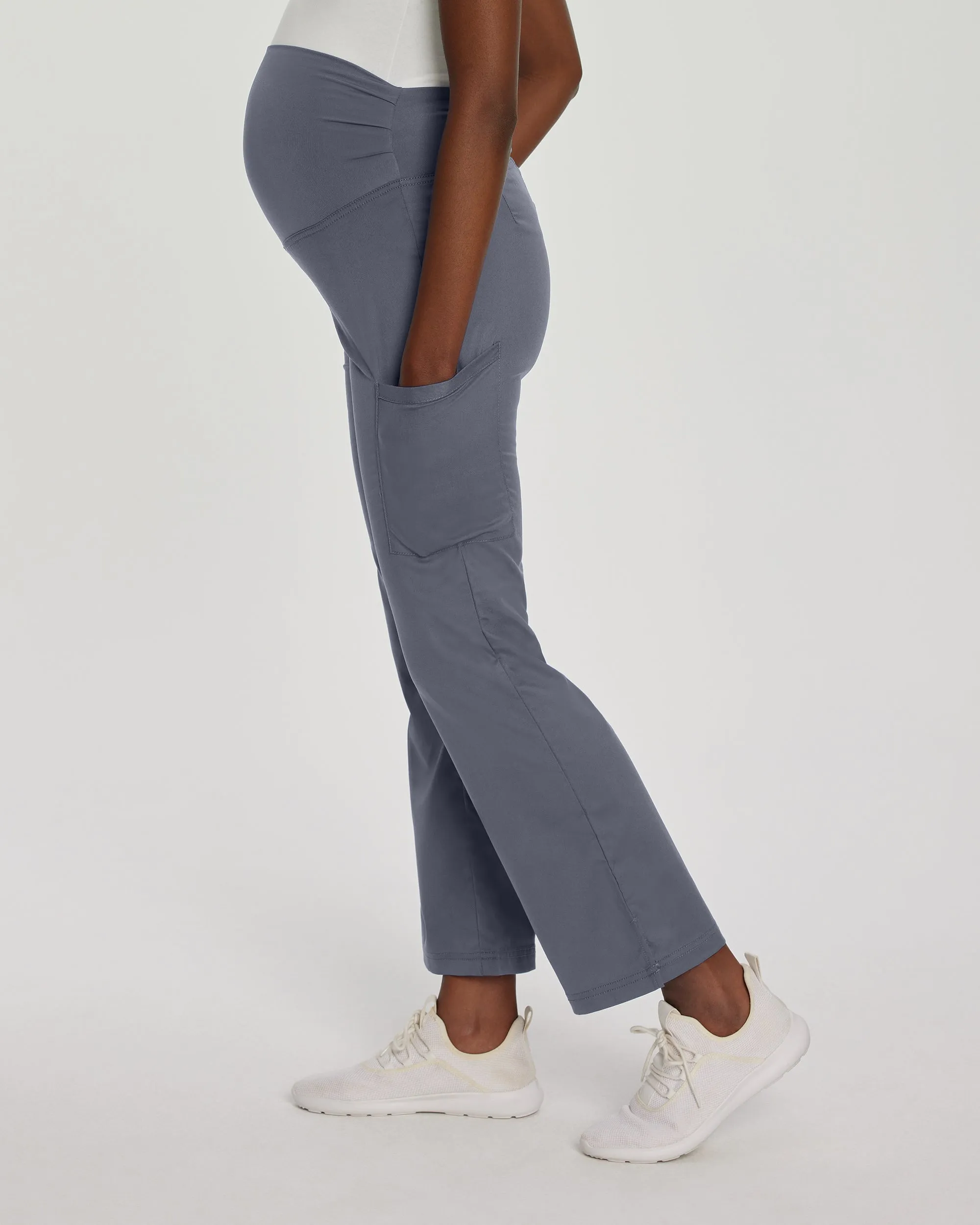 ProFlex 2399 Women's Maternity Scrub Pants Steel