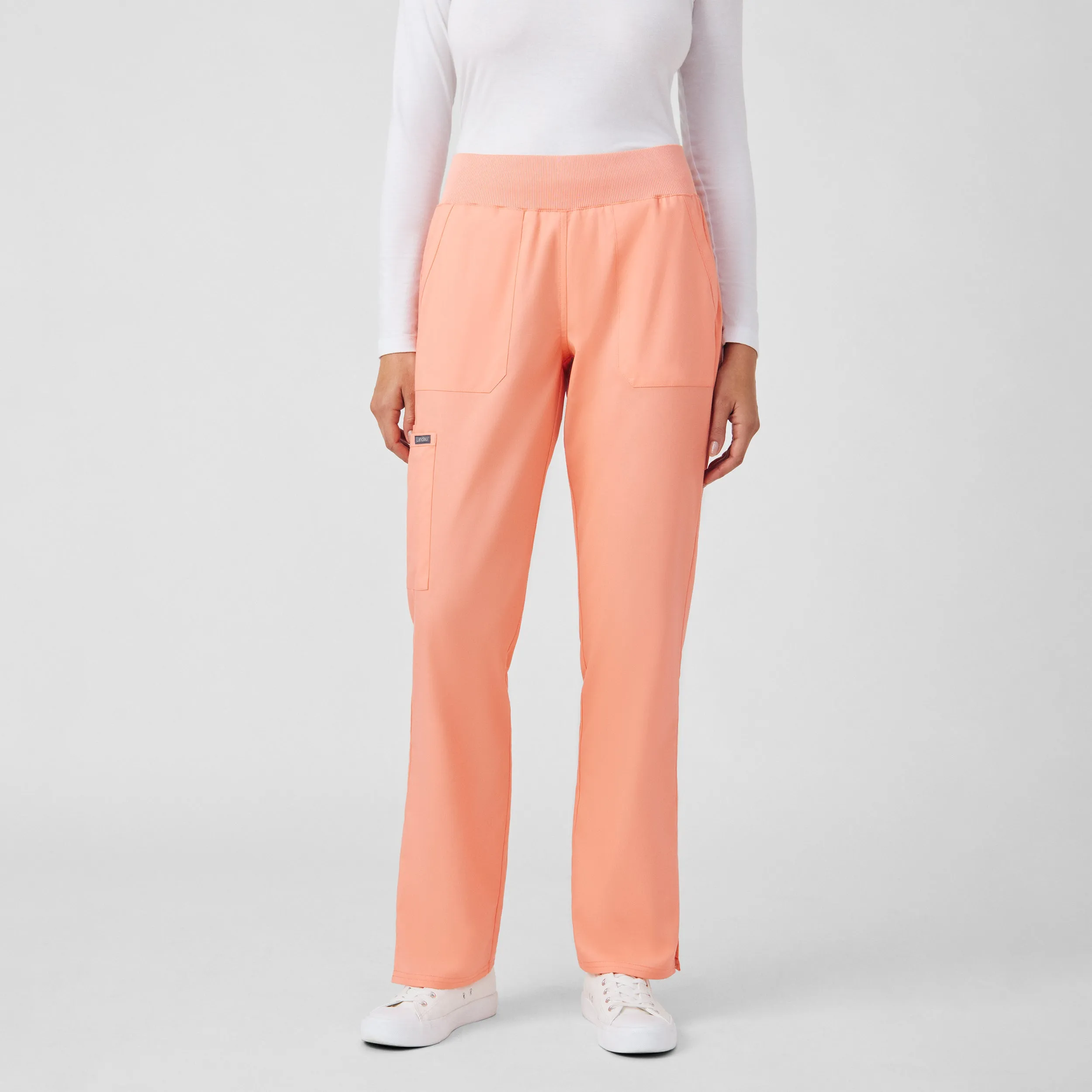 ProFlex LB405 Women's Cargo Scrub Pants Desert Flower