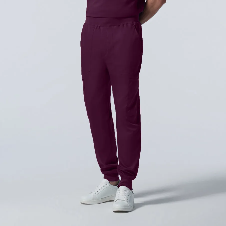 ProFlex LB407 Men's Jogger Scrub Pants Wine