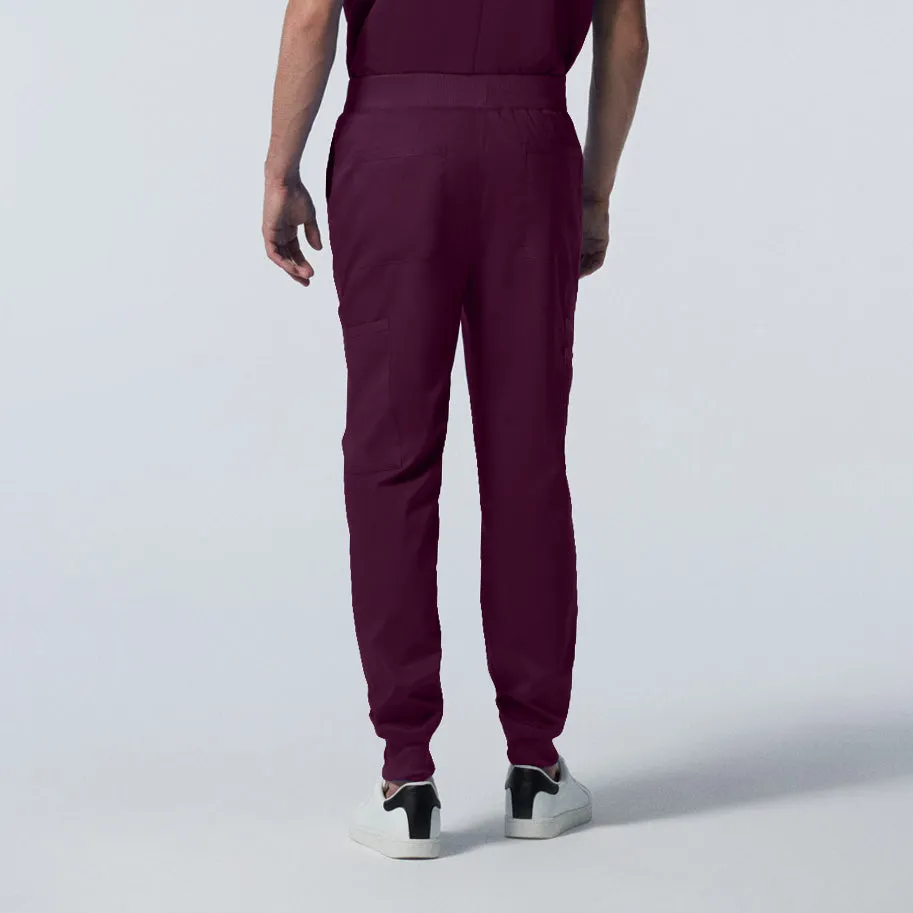 ProFlex LB407 Men's Jogger Scrub Pants Wine