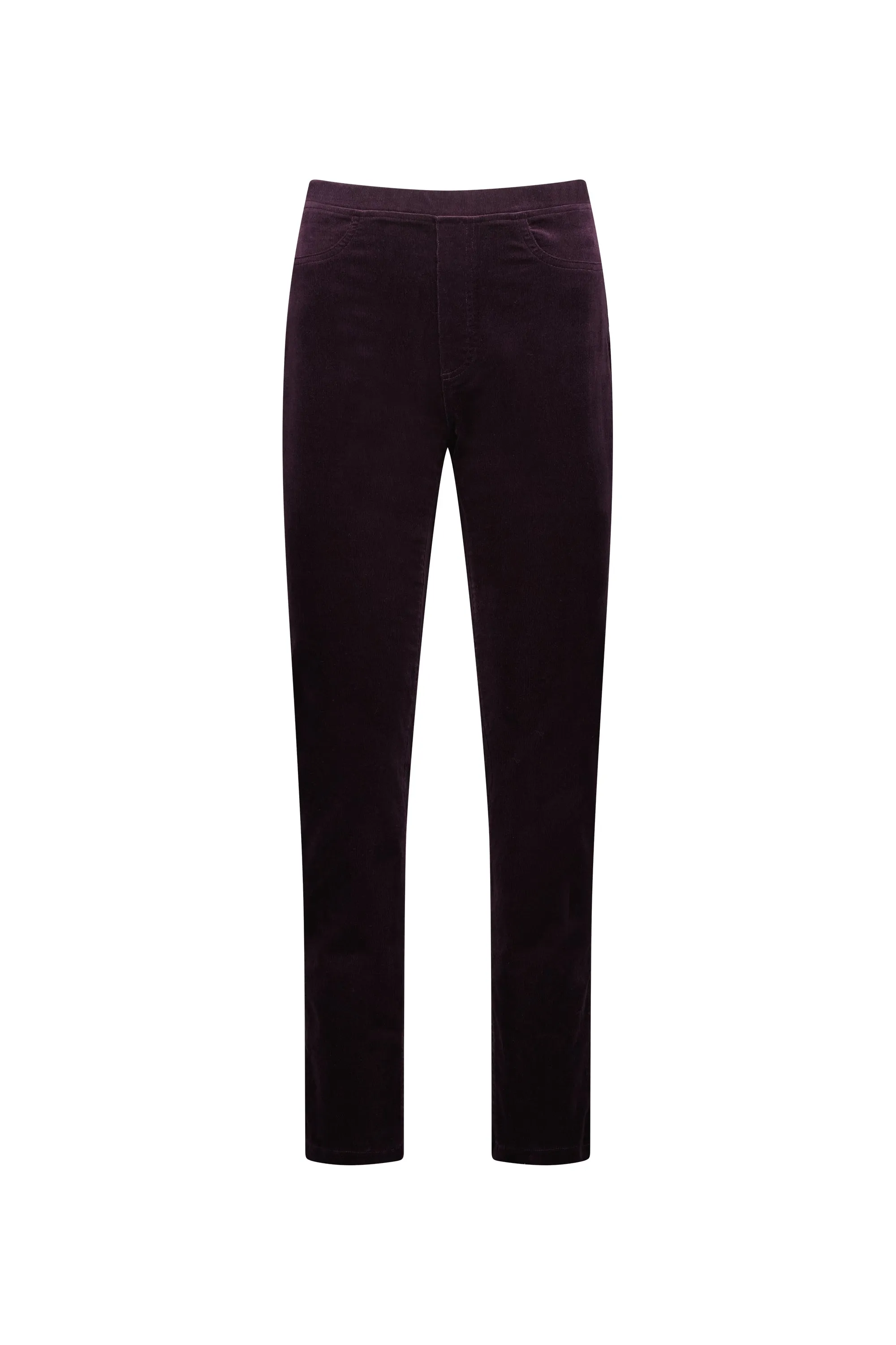 Pull On Cord Trousers - Mulberry