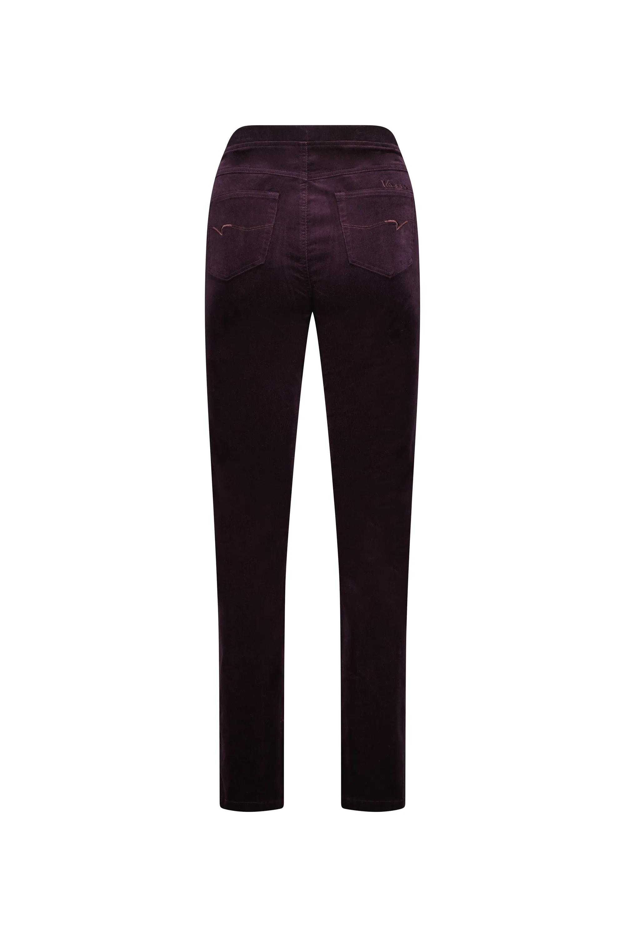 Pull On Cord Trousers - Mulberry