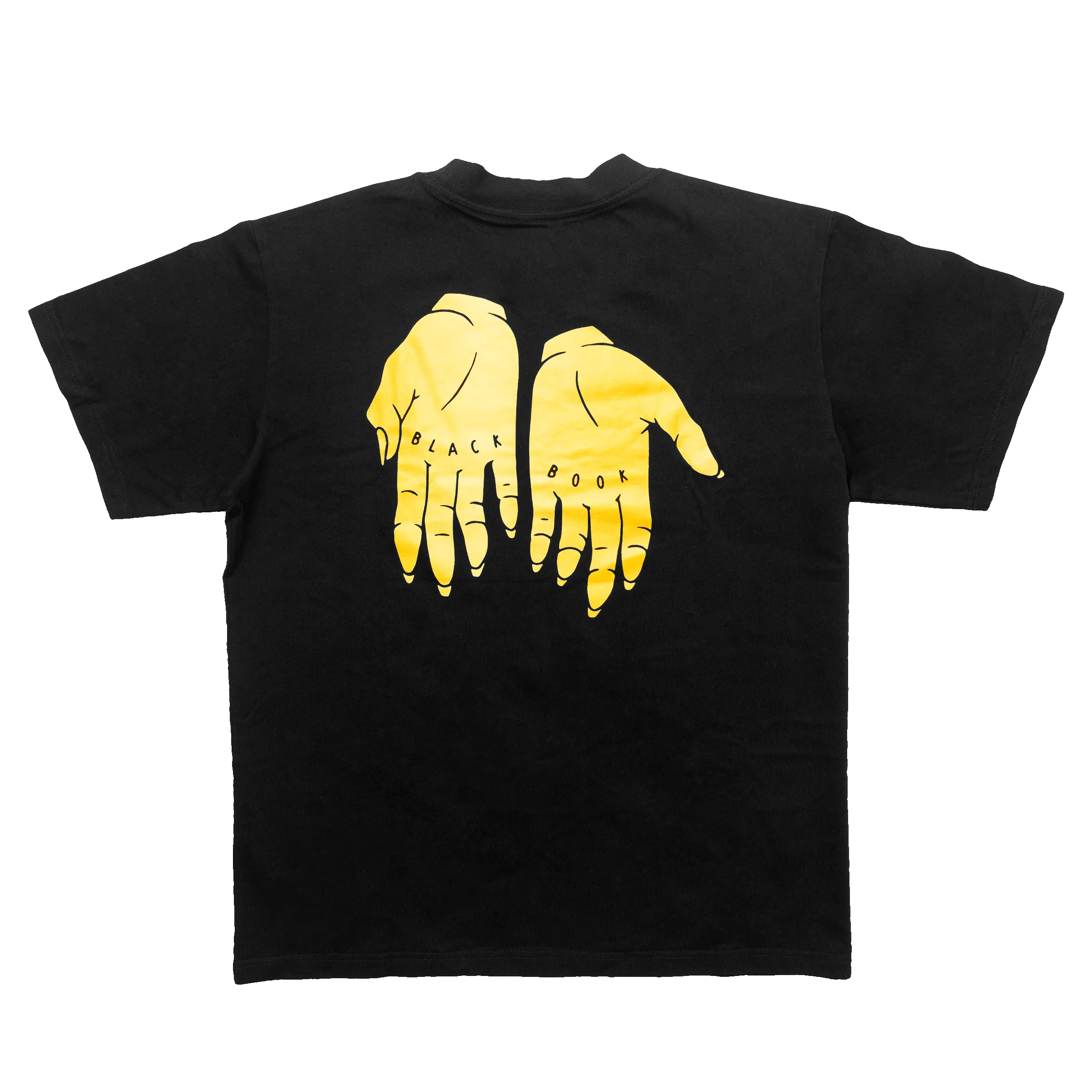 "PREMIUM" OVERSIZED HANDS TEE - GOLD/BLACK