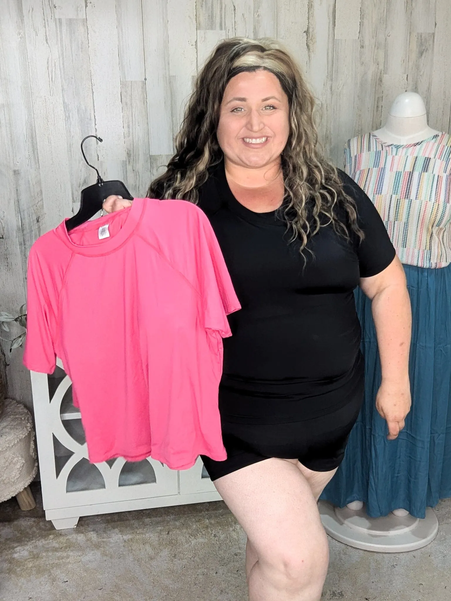 Rash Guard Shirt Style 2pc Swimsuit w/Shorts
