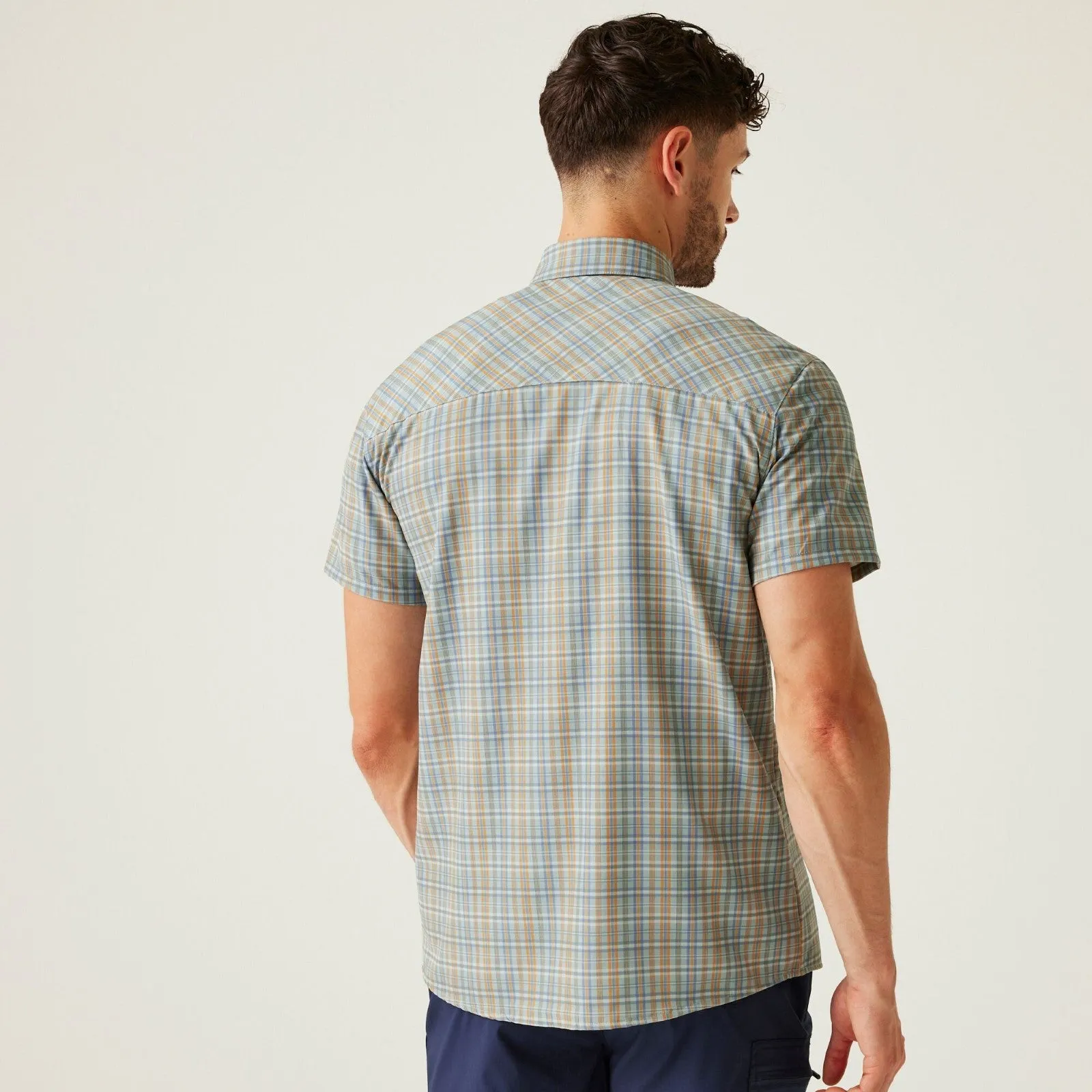 Regatta Mens Insect Repellent Packable Short Sleeve Shirt