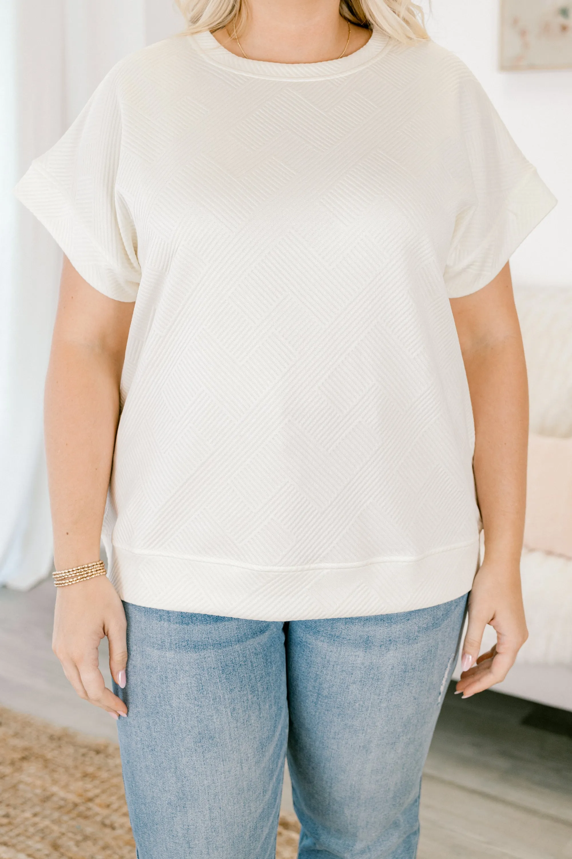 Reserved For You Top, Ivory