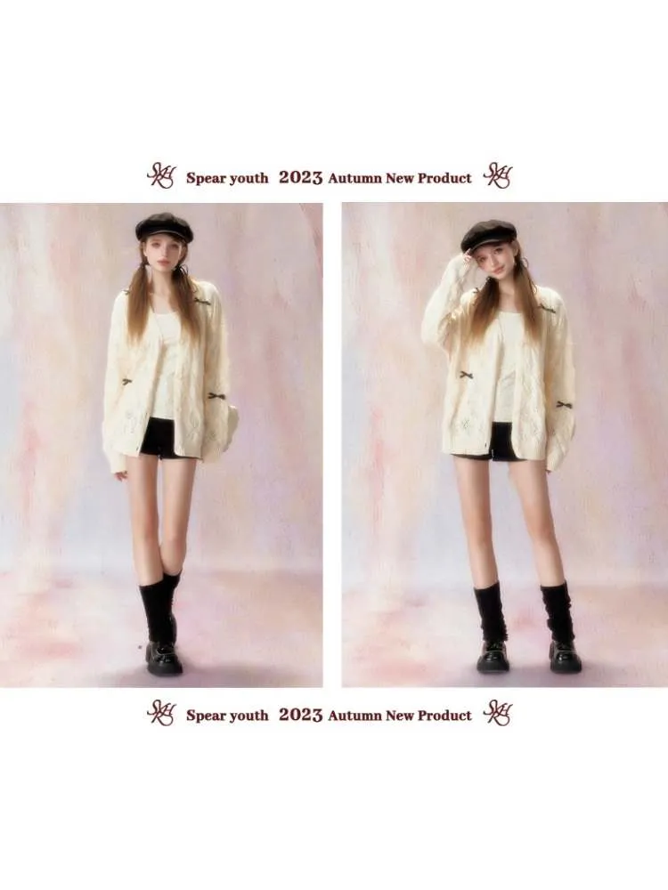 Ribbon Lazy Loose Knitted Top