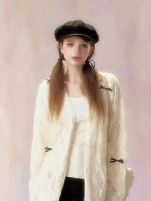 Ribbon Lazy Loose Knitted Top