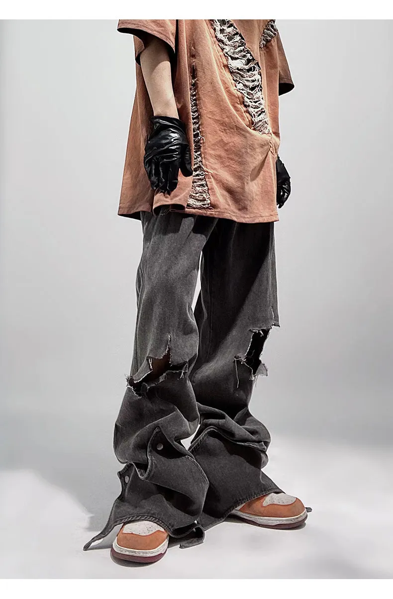 Ripped Deconstructed Jeans