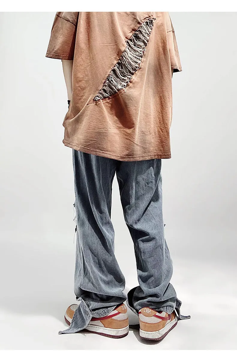Ripped Deconstructed Jeans