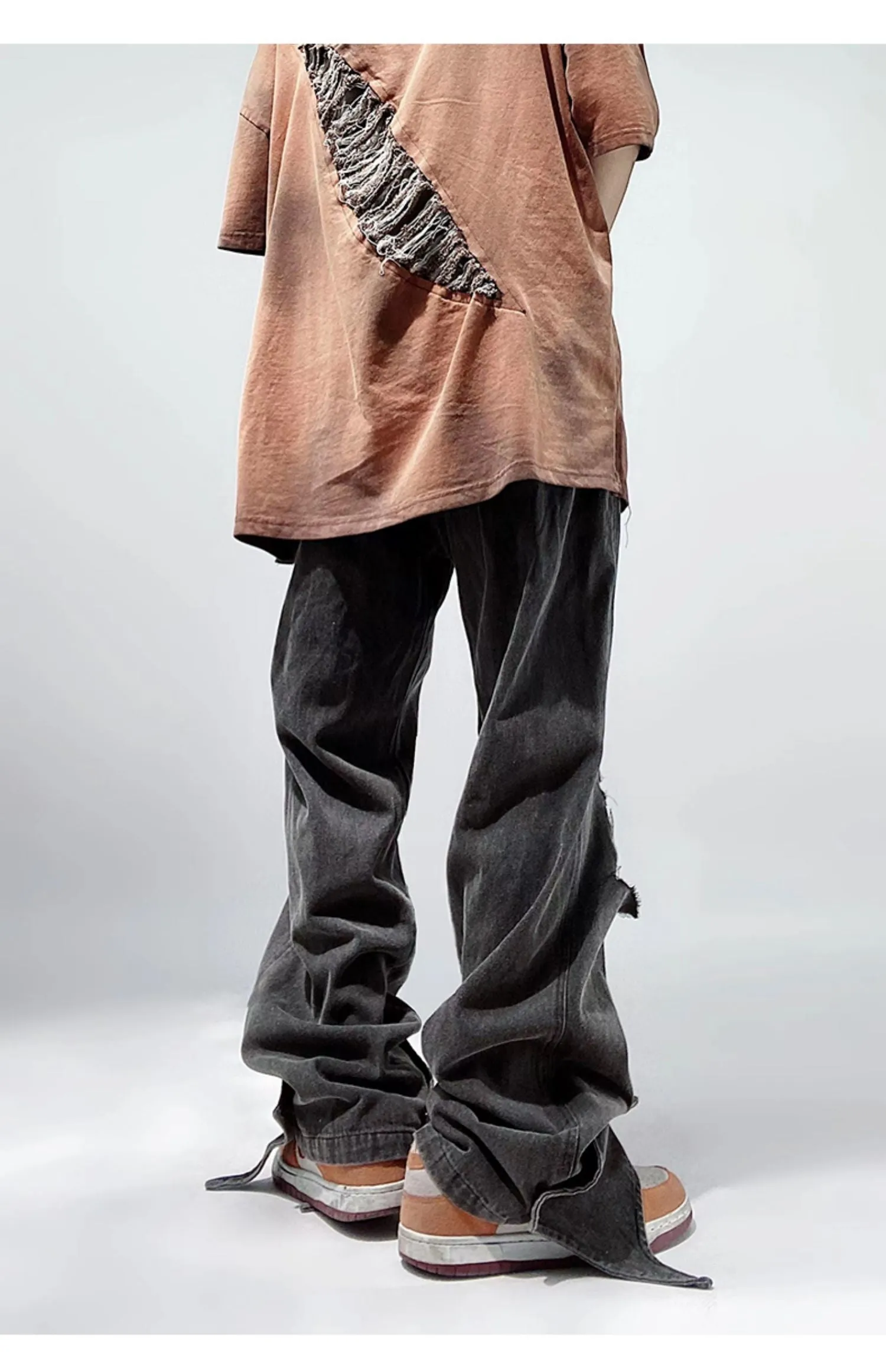 Ripped Deconstructed Jeans