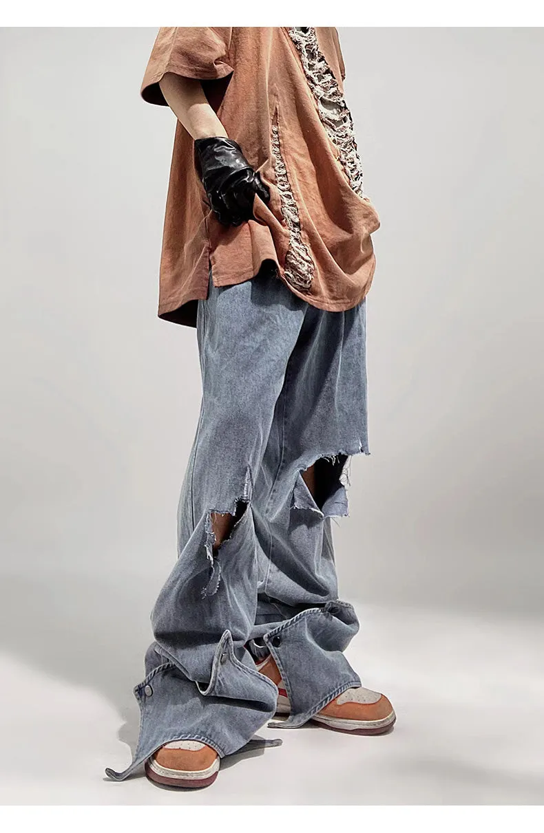 Ripped Deconstructed Jeans