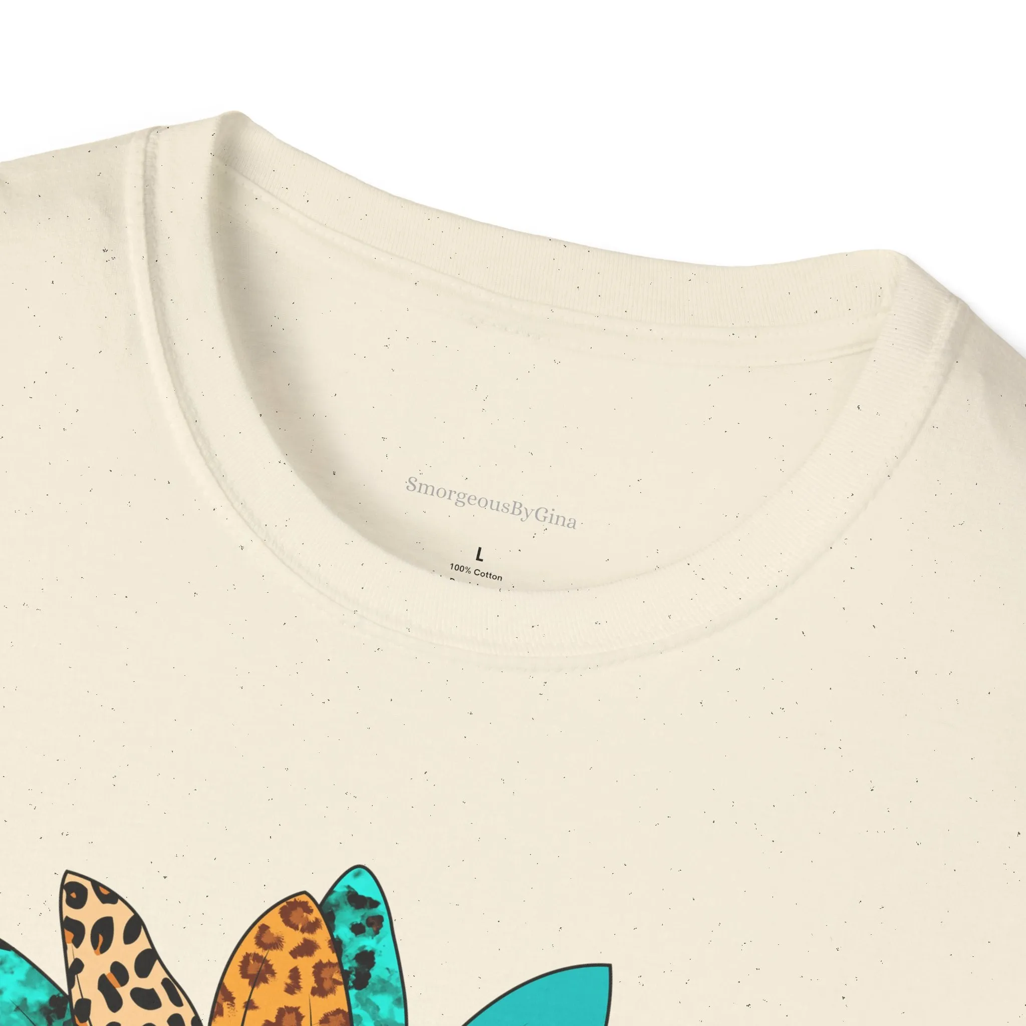 Rodeo, Rodeo Flower, Turquoise Flower, Cowgirl Tee, Cowgirl Shirt, Softstyle T-Shirt