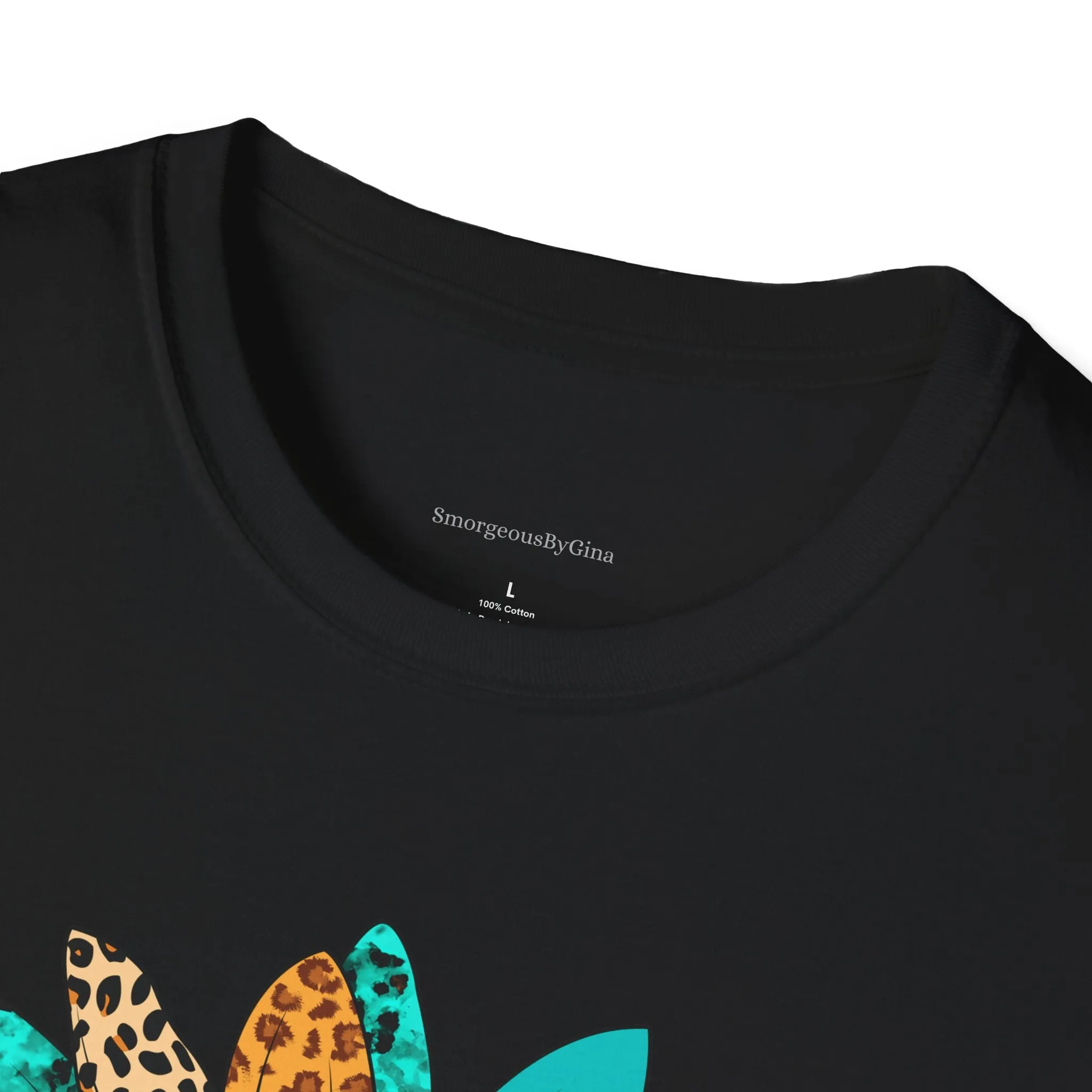 Rodeo, Rodeo Flower, Turquoise Flower, Cowgirl Tee, Cowgirl Shirt, Softstyle T-Shirt