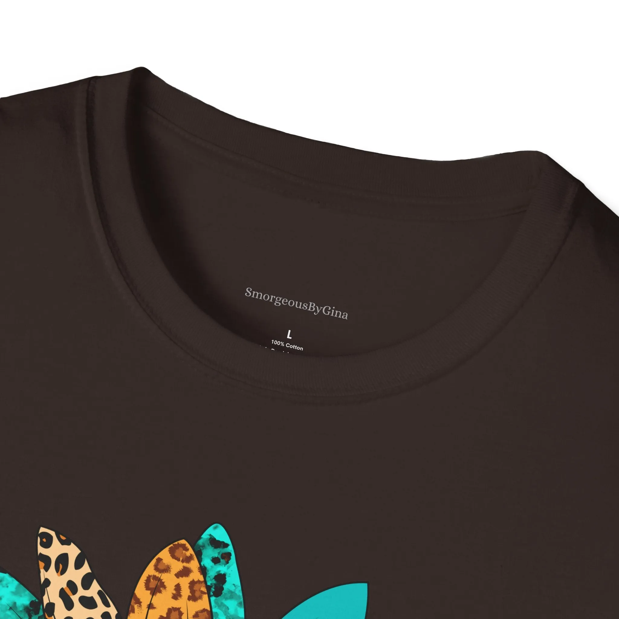 Rodeo, Rodeo Flower, Turquoise Flower, Cowgirl Tee, Cowgirl Shirt, Softstyle T-Shirt