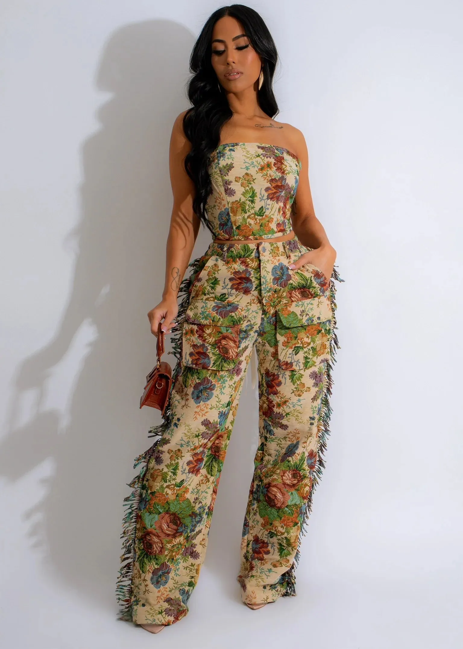 Rose Cargo Pants Plus Size