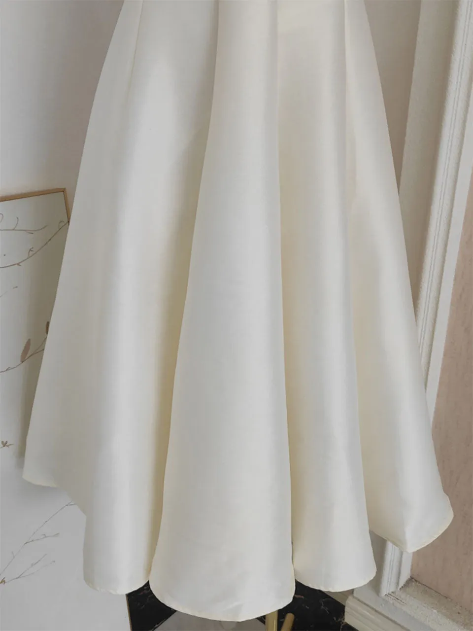 Rose Satin Sleeveless Classic 1950S Vintage Sweet Party Dress
