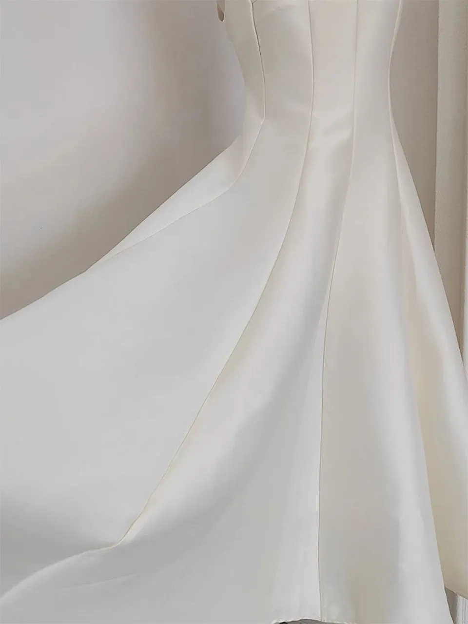 Rose Satin Sleeveless Classic 1950S Vintage Sweet Party Dress