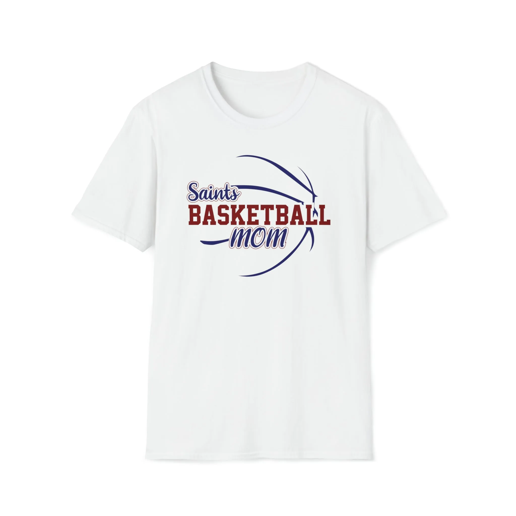 Saints Basketball Mom Unisex Softstyle T-Shirt