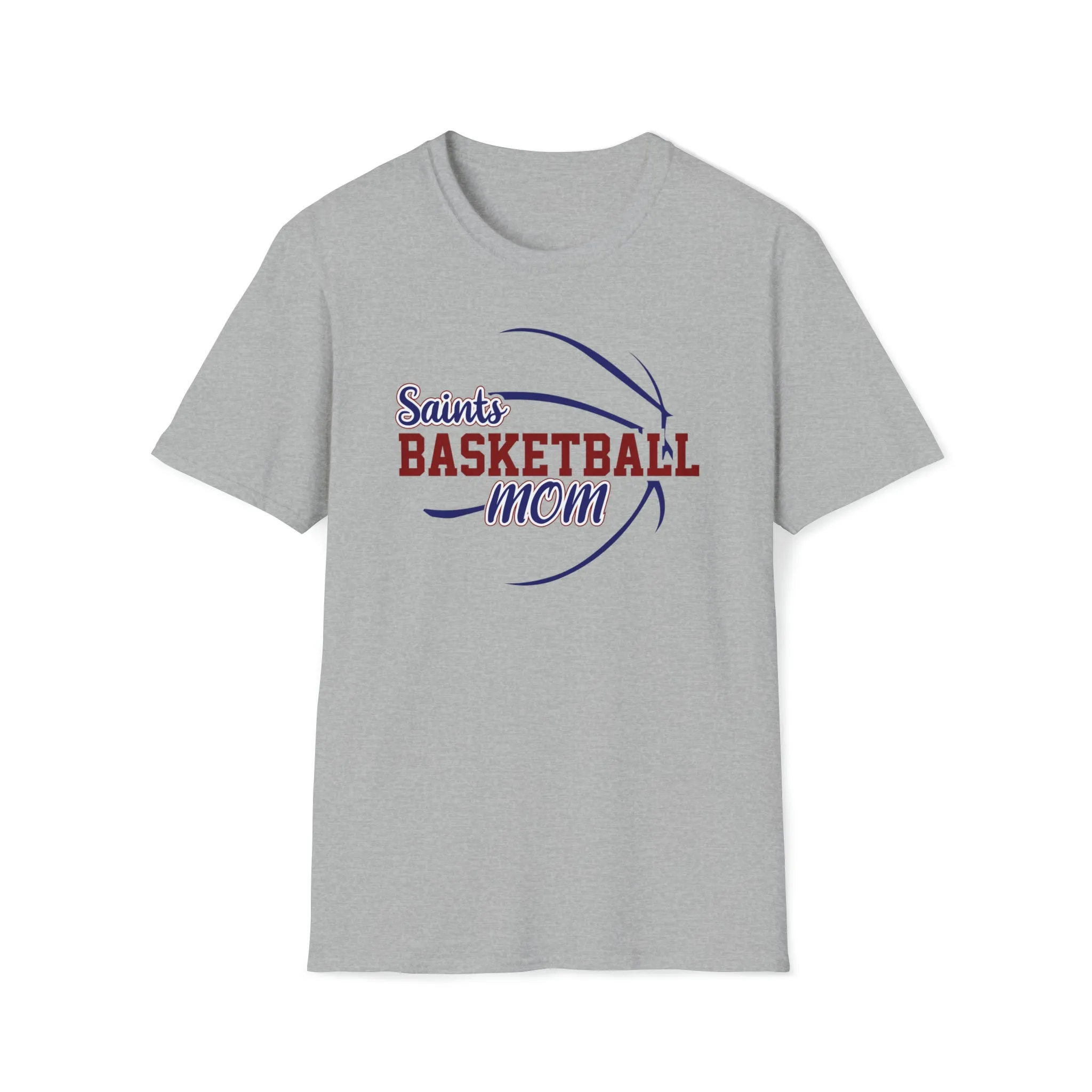 Saints Basketball Mom Unisex Softstyle T-Shirt