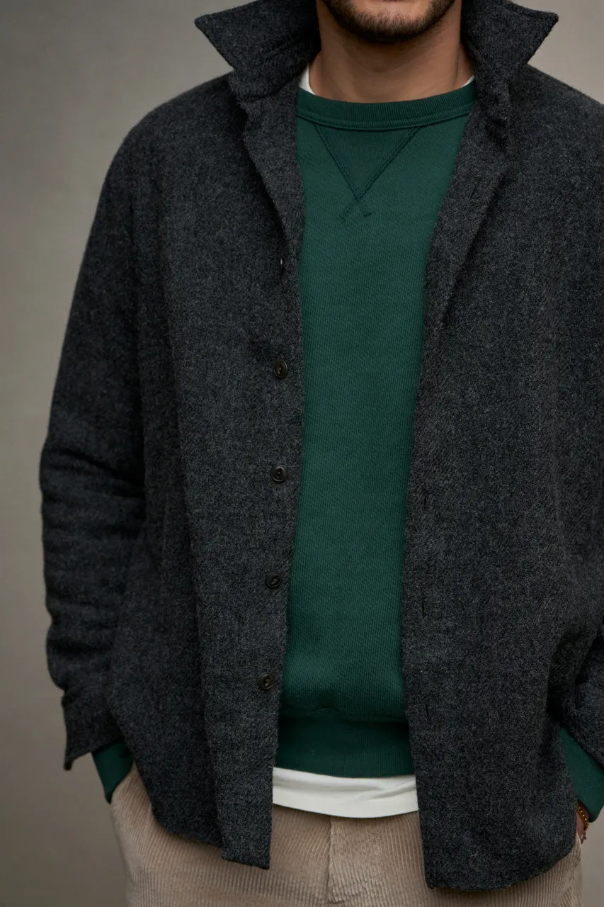 Salvatore Piccolo Overshirt Wool GPL96 Charcoal